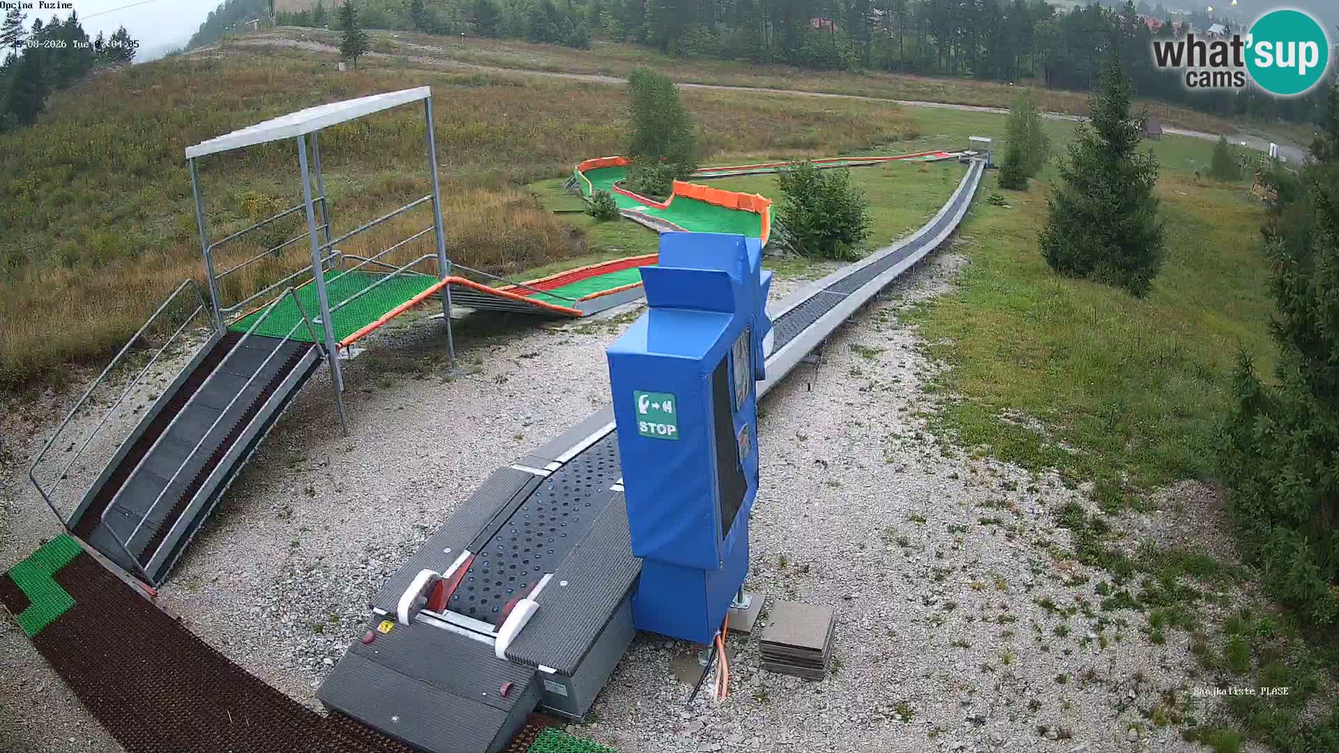 Live webcam Fužine toboggan run – Croatia