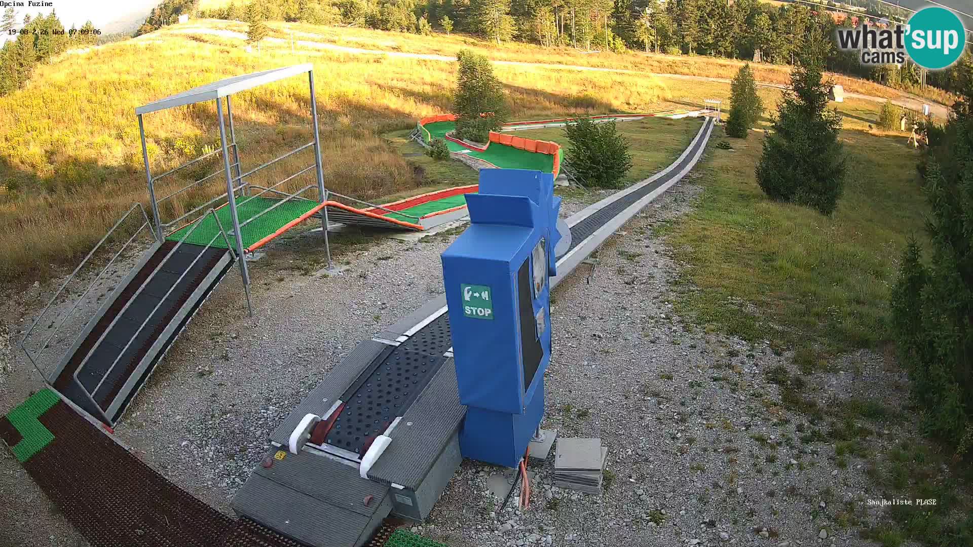Live webcam Fužine toboggan run – Croatia