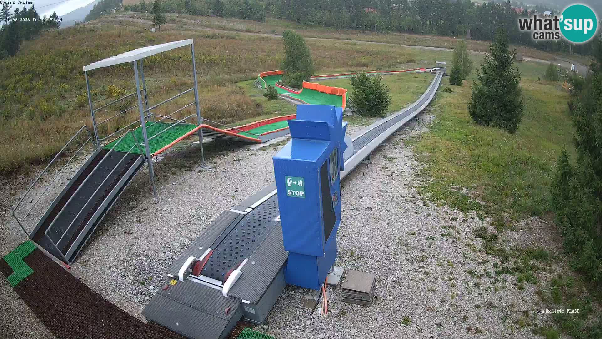 Live webcam Pista da slittino Fužine – Croazia