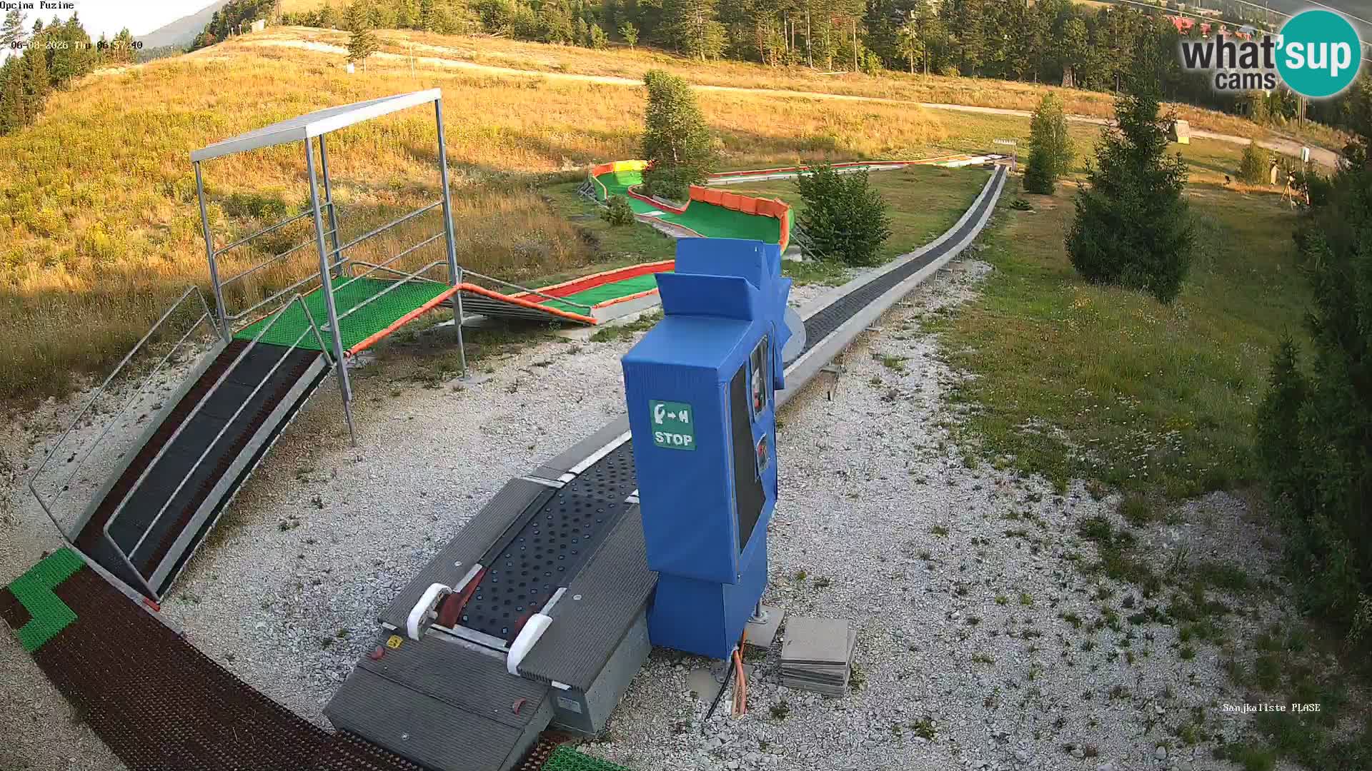 Live webcam Fužine toboggan run – Croatia