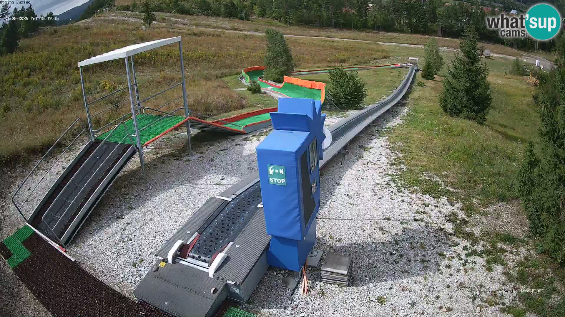 Live webcam Fužine toboggan run – Croatia