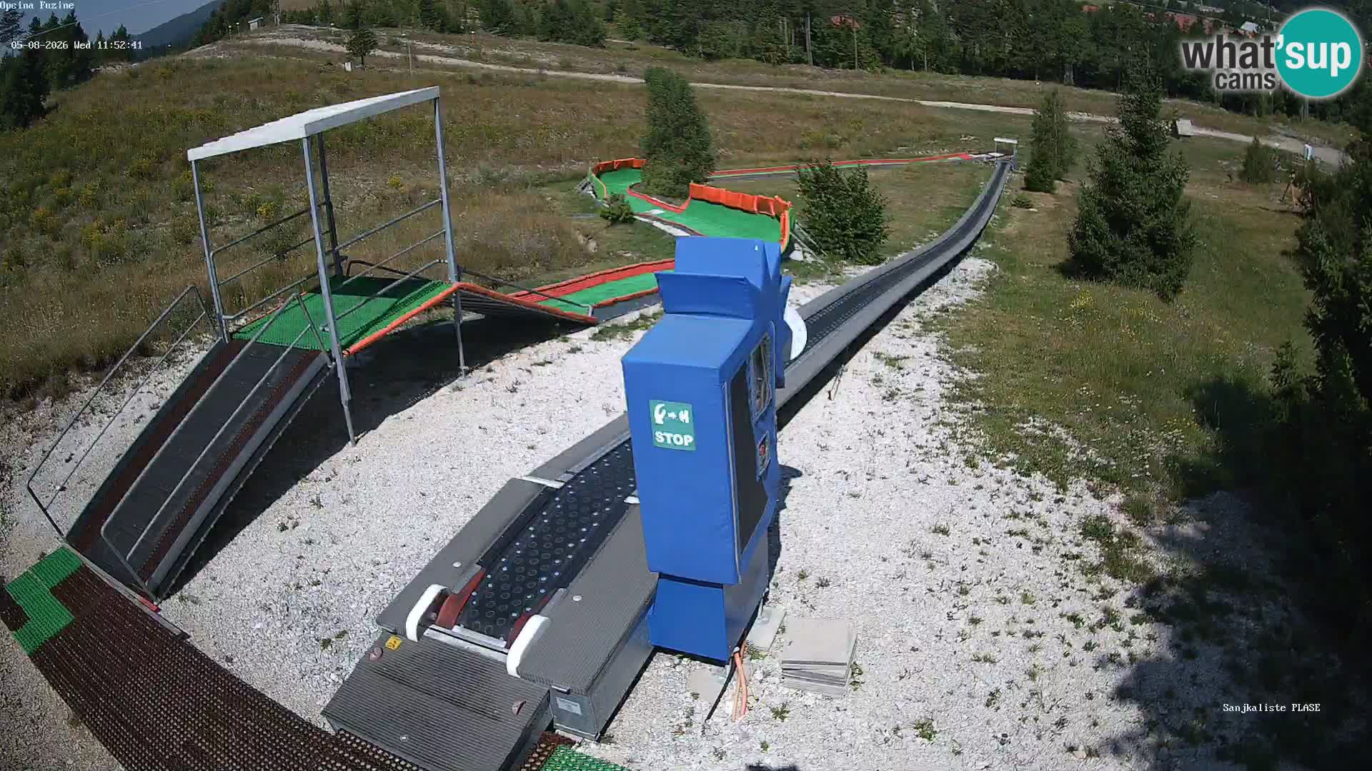 Webcam en direct Piste de luge de Fužine – Croatie