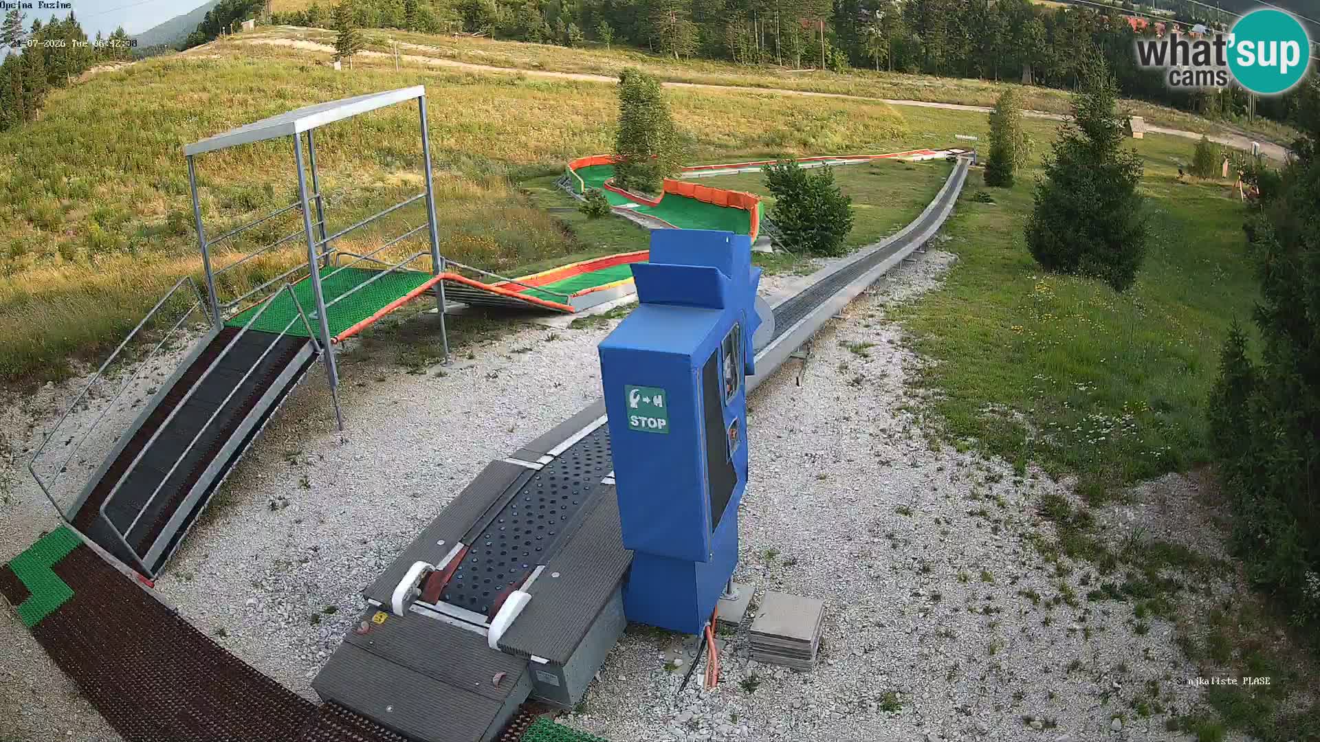 Webcam en direct Piste de luge de Fužine – Croatie