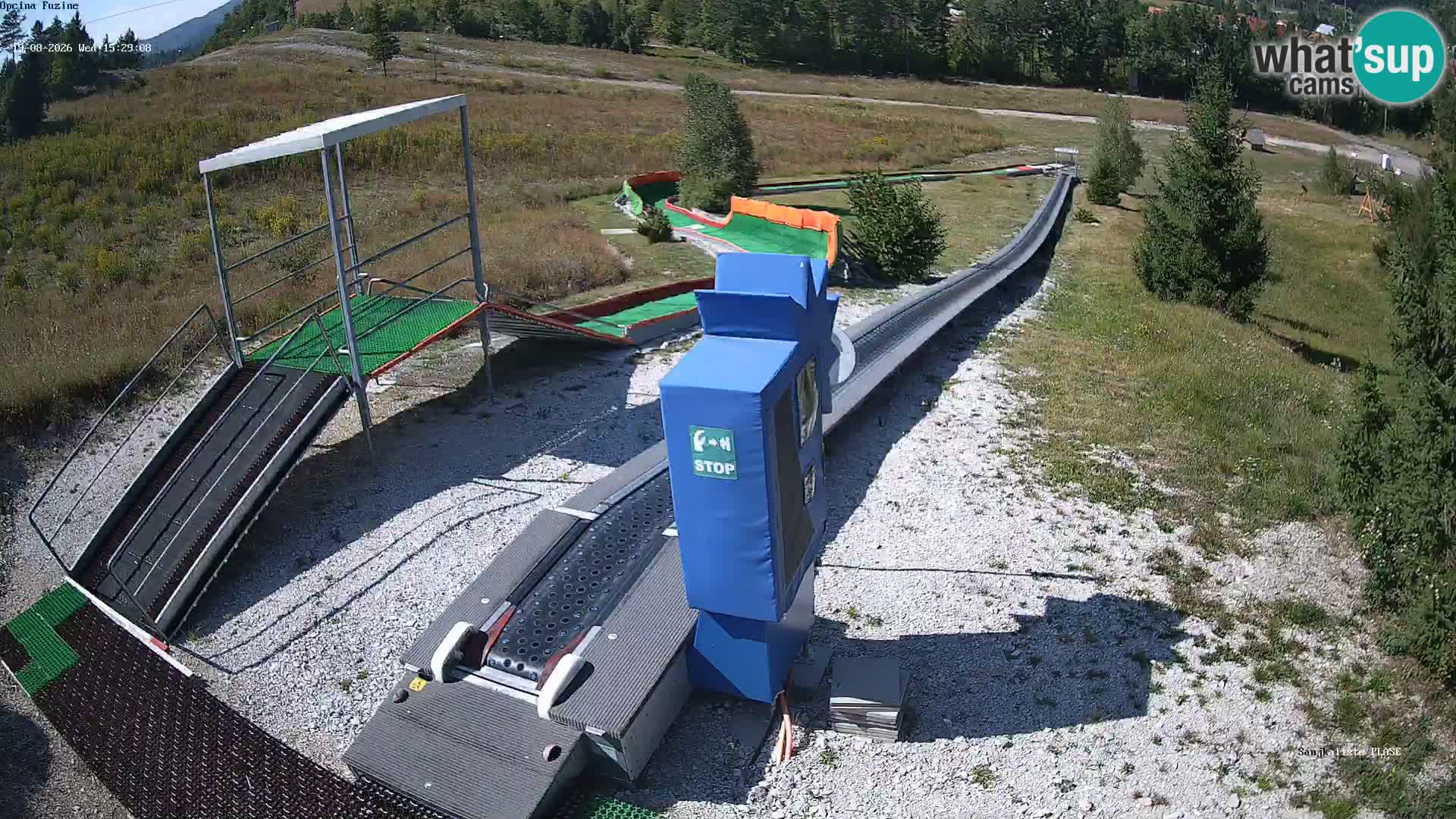 Live webcam Fužine toboggan run – Croatia