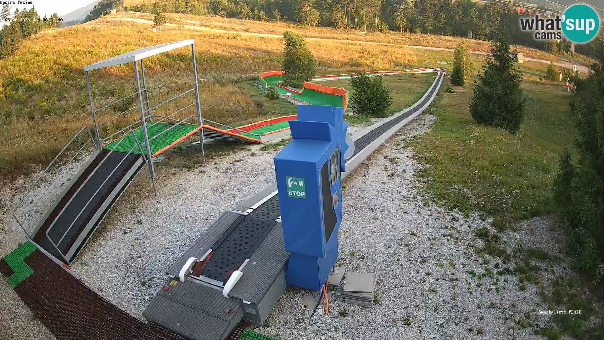 Live webcam Fužine toboggan run – Croatia