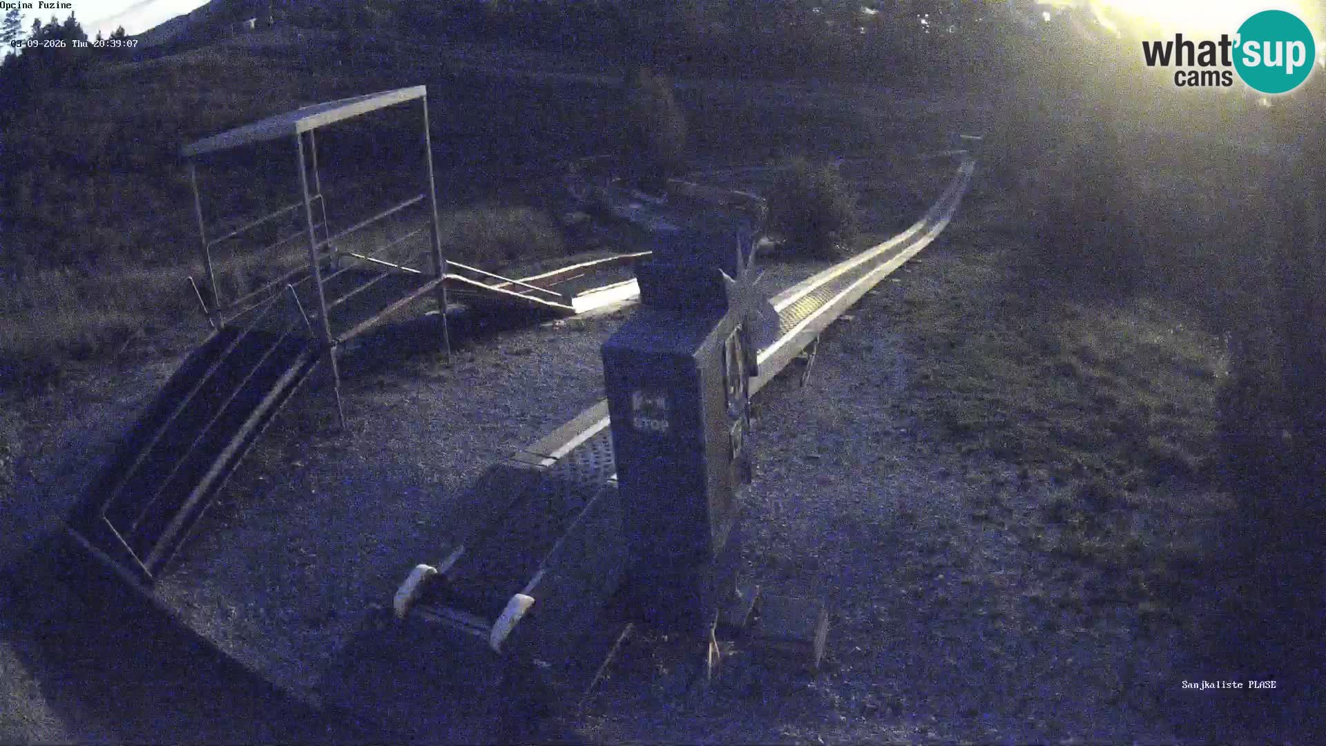 Live webcam Fužine toboggan run – Croatia