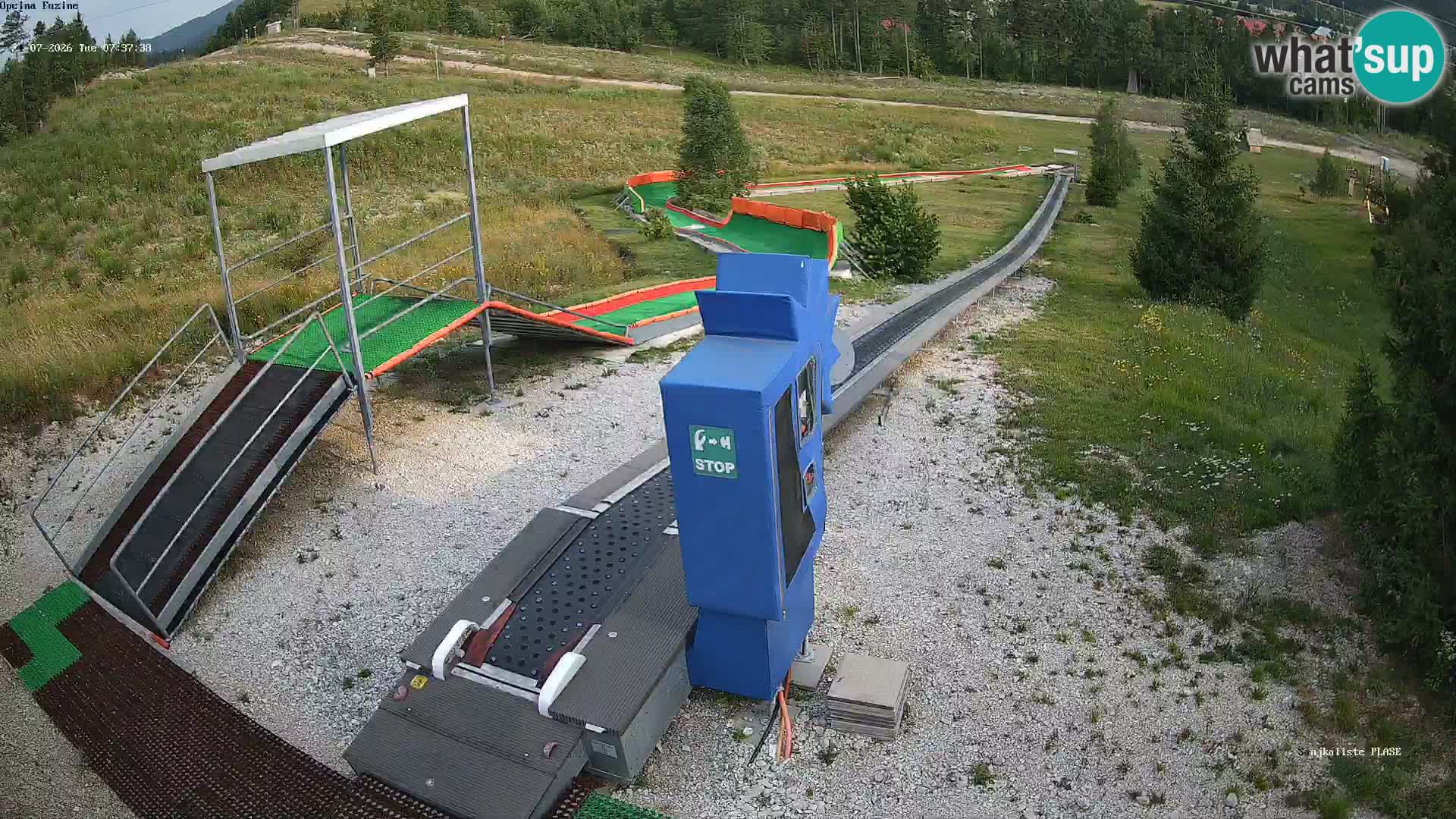 Live webcam Fužine toboggan run – Croatia