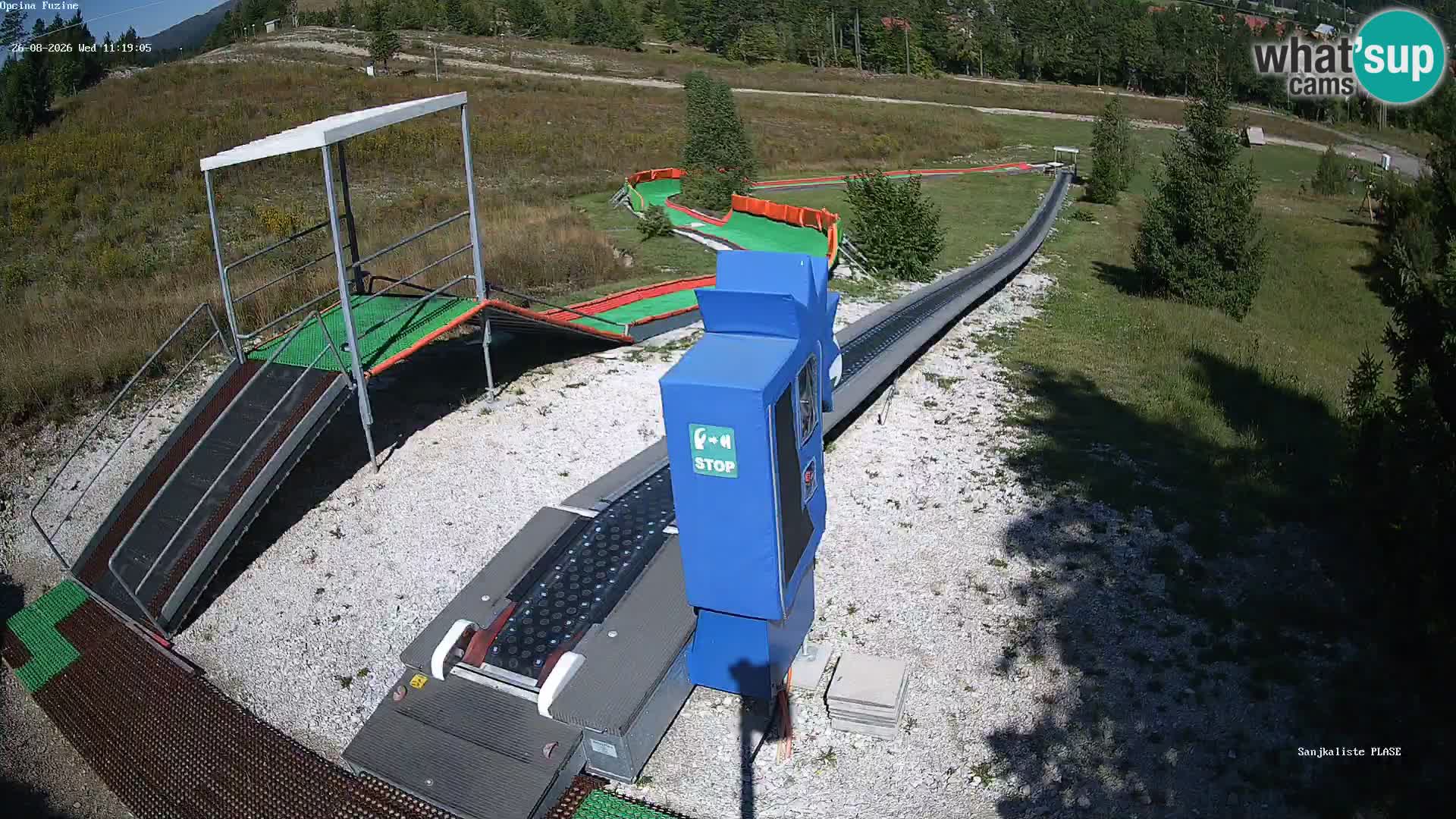 Live webcam Pista da slittino Fužine – Croazia