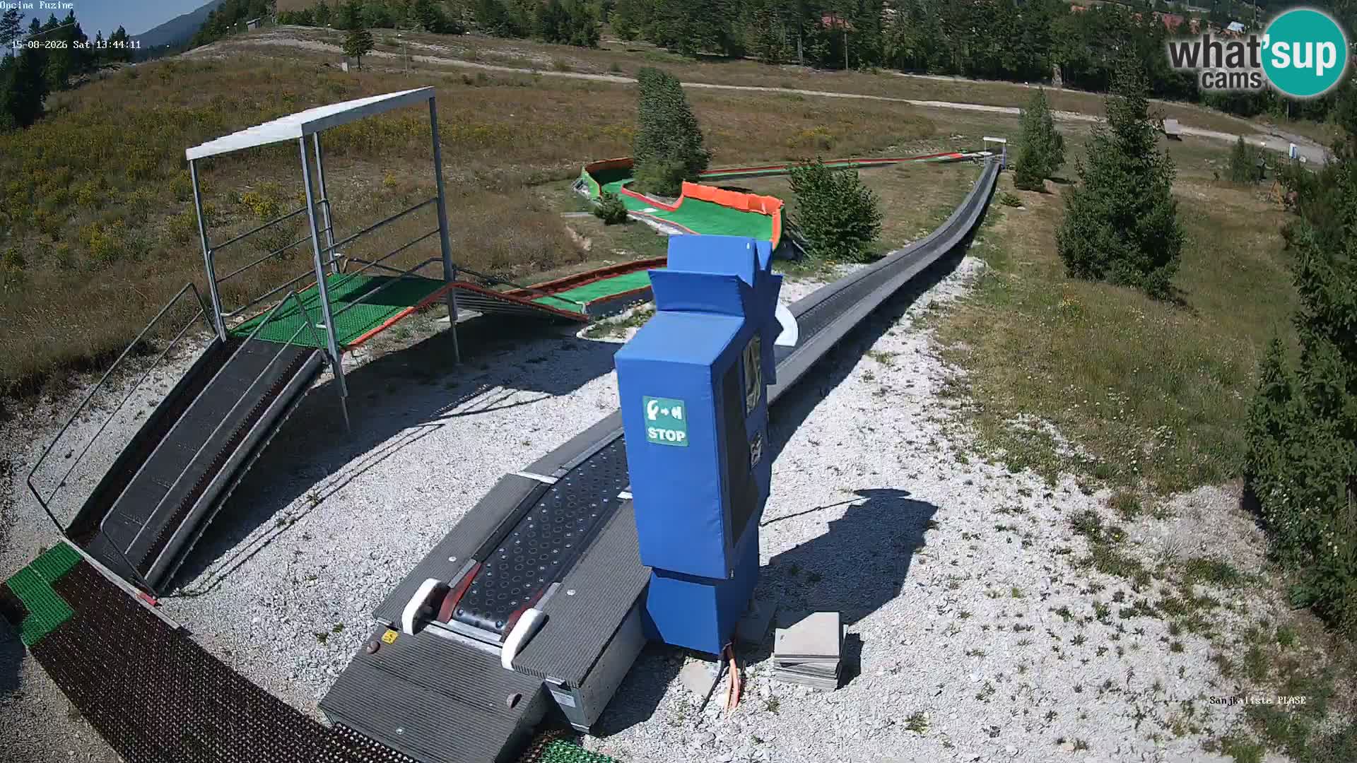 Live webcam Fužine toboggan run – Croatia