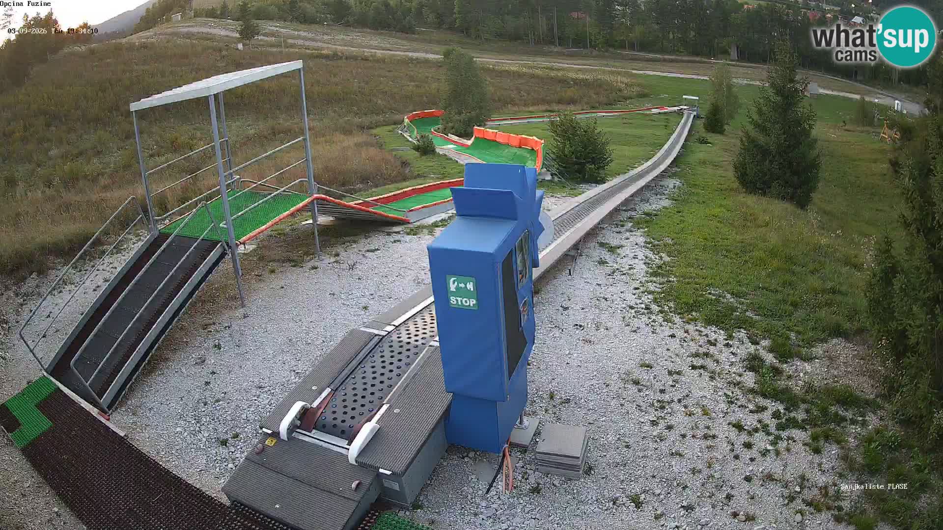 Live webcam Fužine toboggan run – Croatia