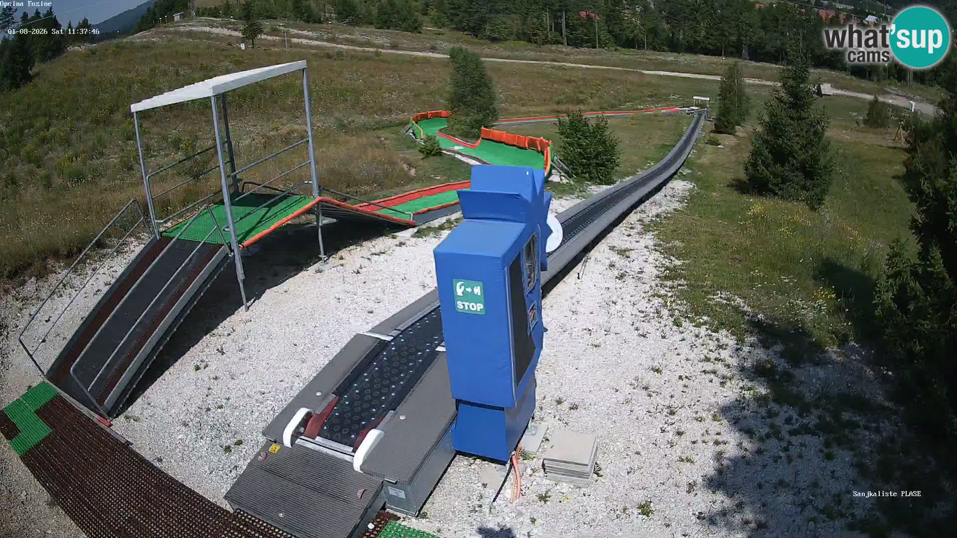 Webcam en direct Piste de luge de Fužine – Croatie