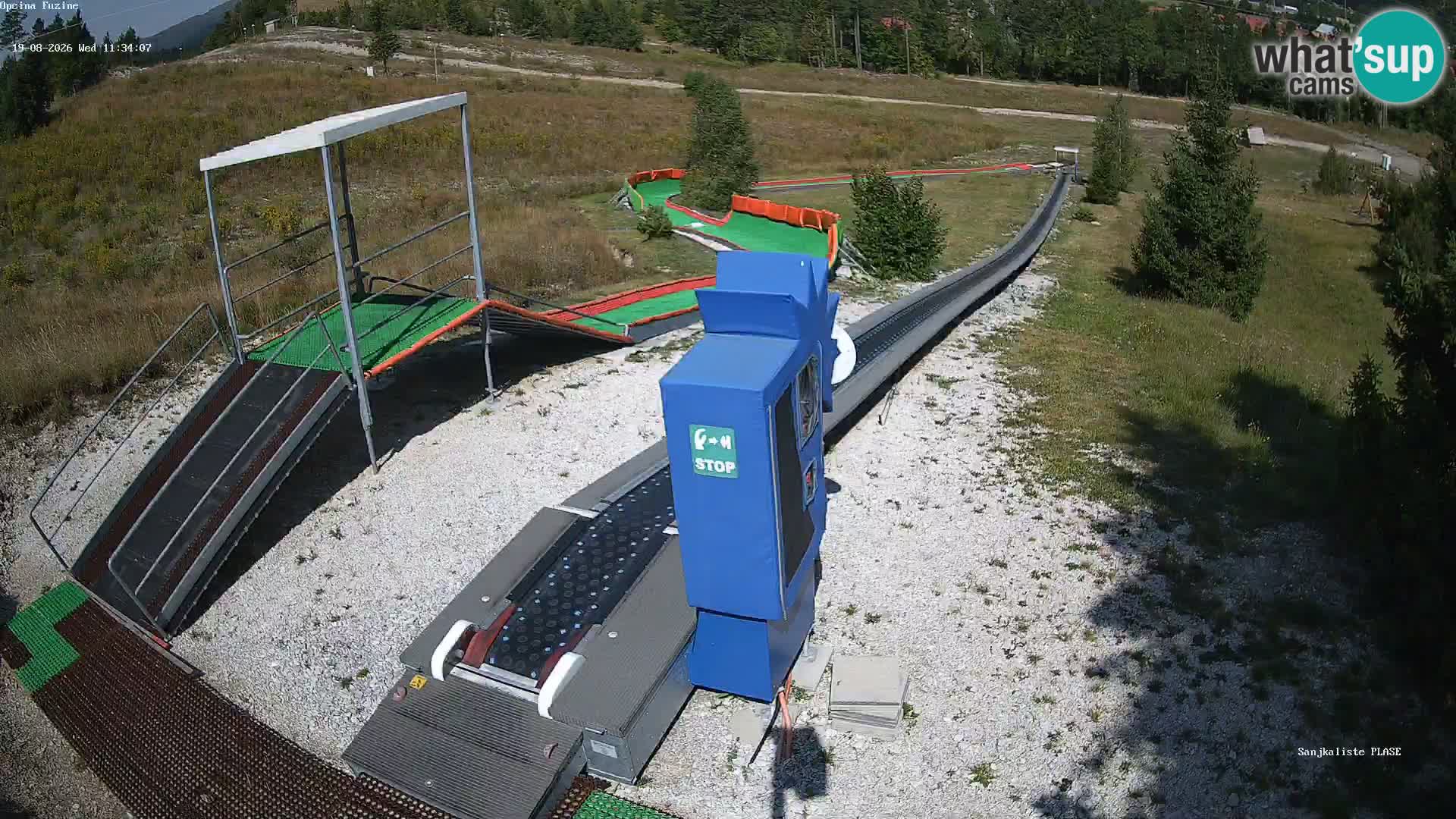 Live webcam Fužine toboggan run – Croatia