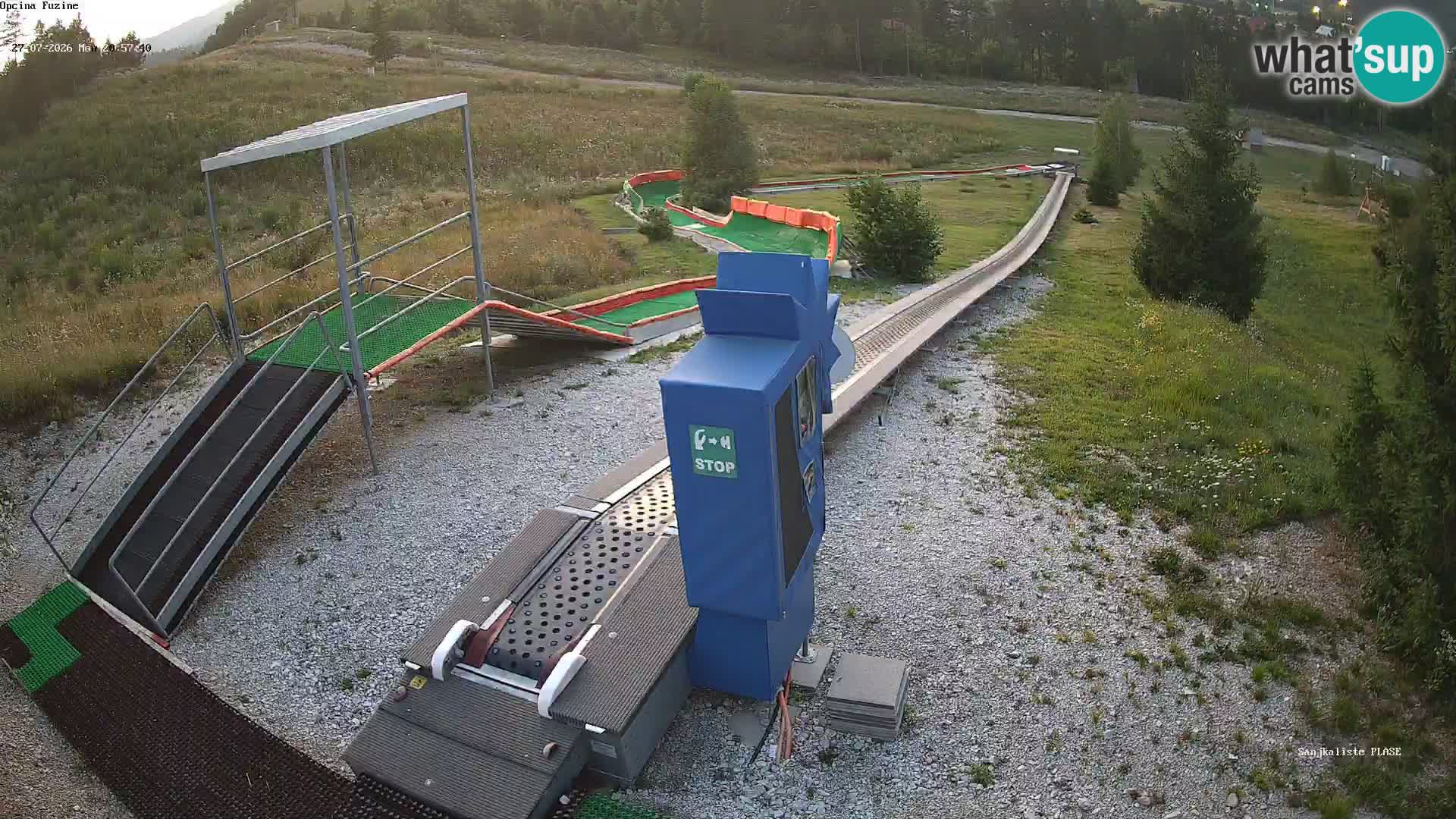 Webcam en direct Piste de luge de Fužine – Croatie