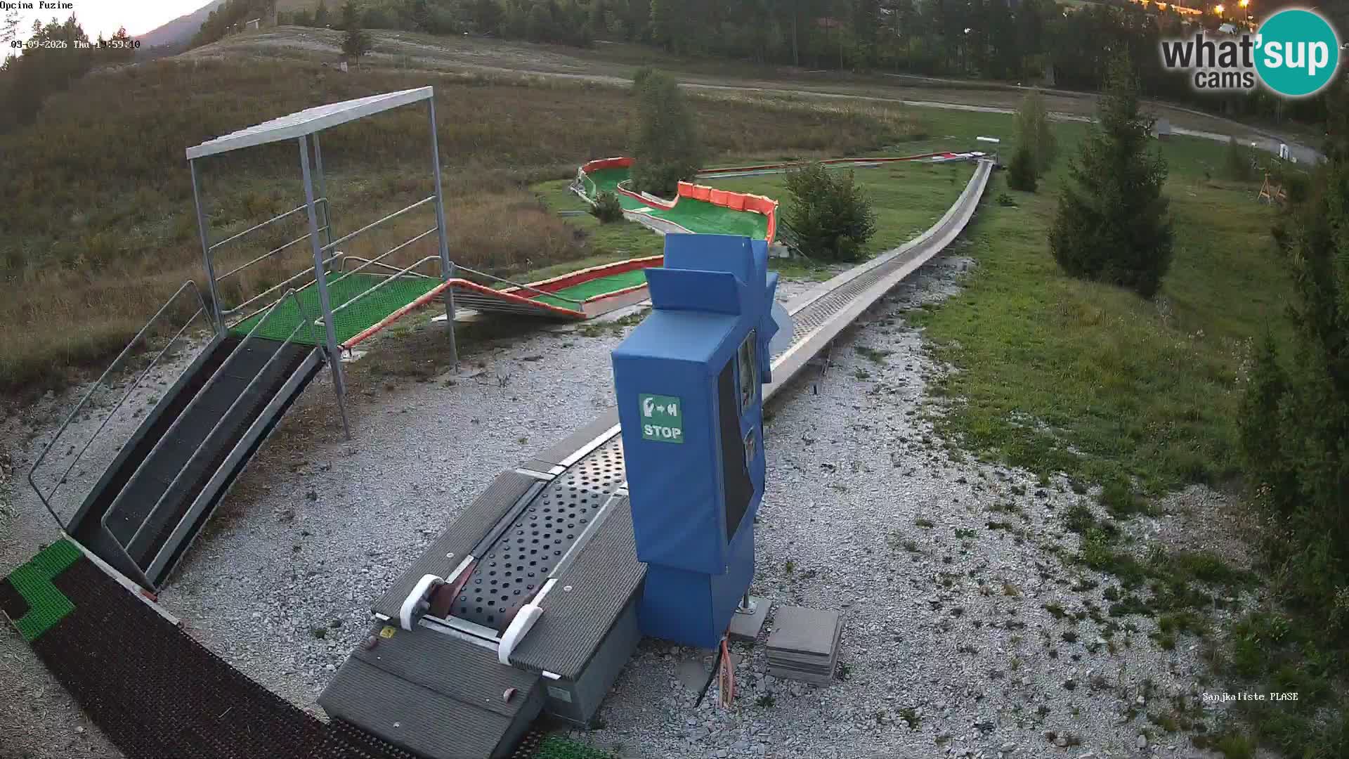 Live webcam Fužine toboggan run – Croatia