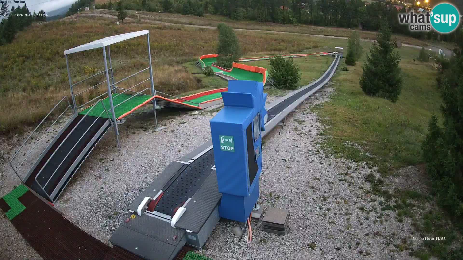 Live webcam Fužine toboggan run – Croatia