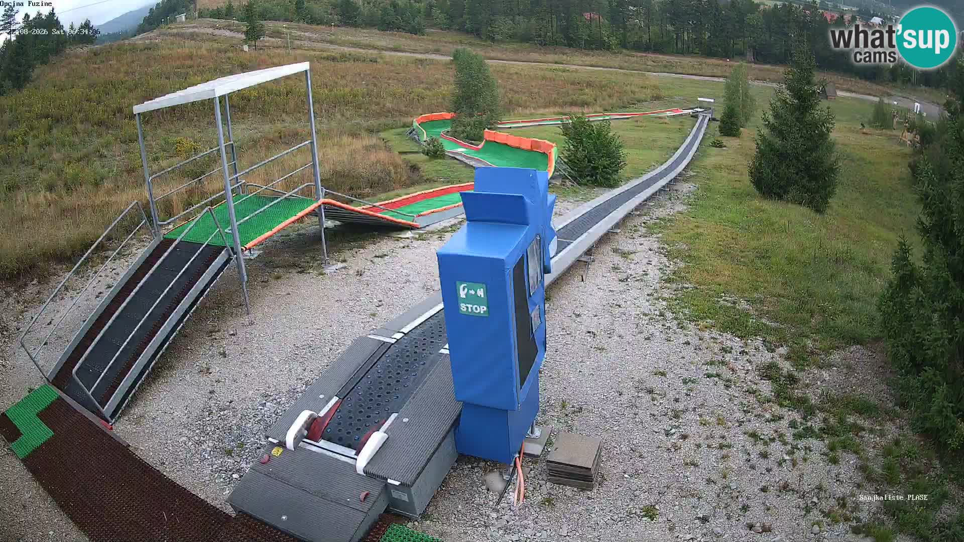 Webcam en direct Piste de luge de Fužine – Croatie