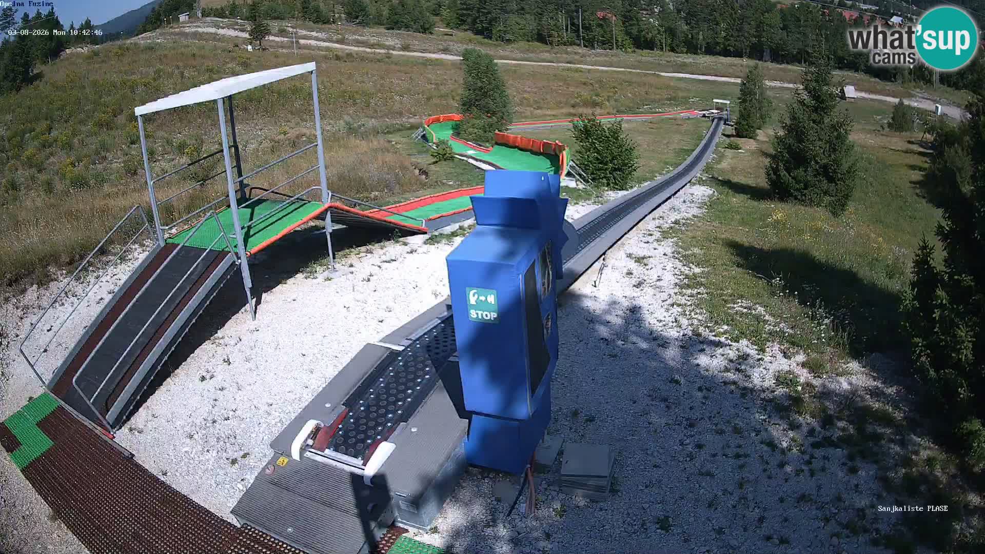 Webcam en direct Piste de luge de Fužine – Croatie
