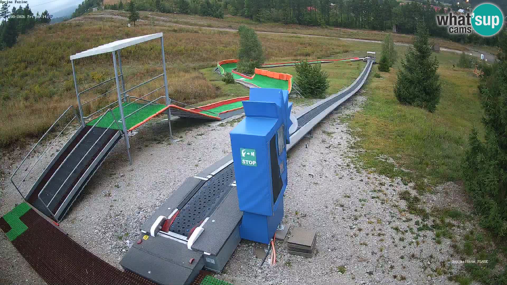 Live webcam Pista da slittino Fužine – Croazia