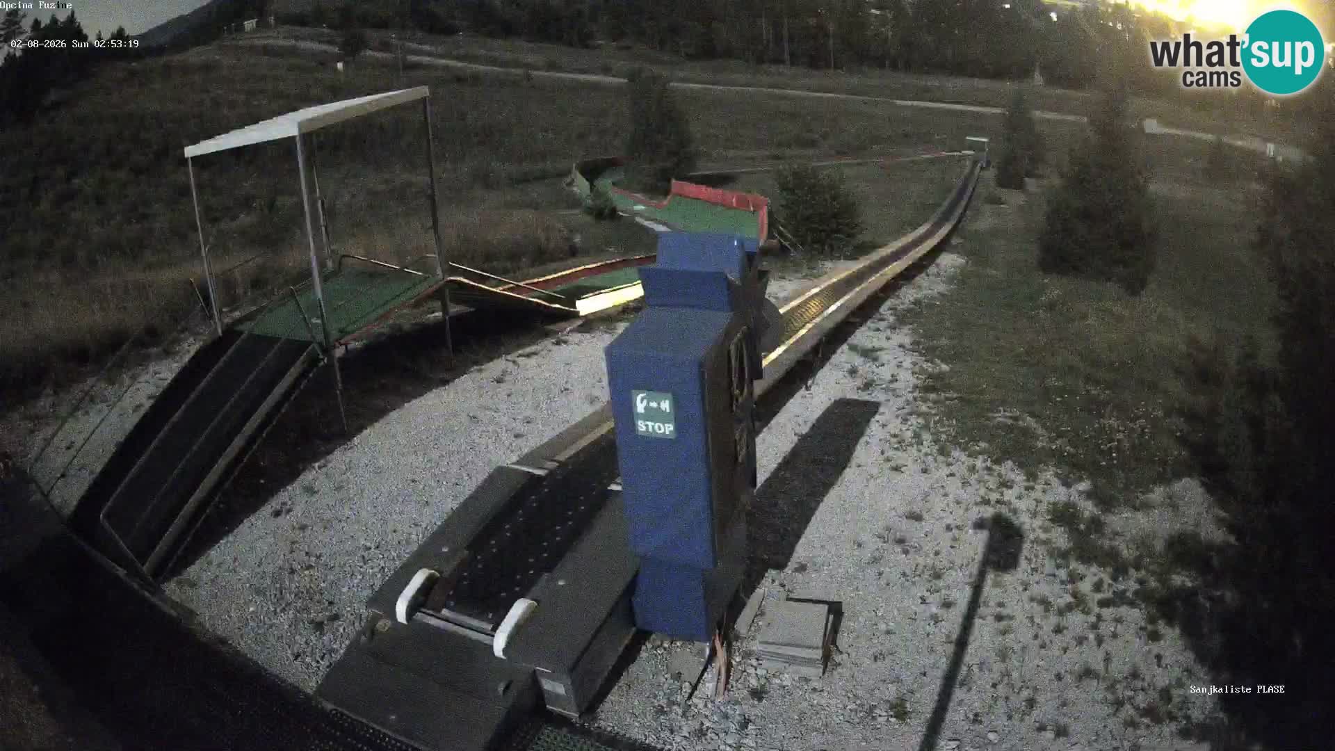Webcam en vivo Pista de trineo Fužine – Croacia