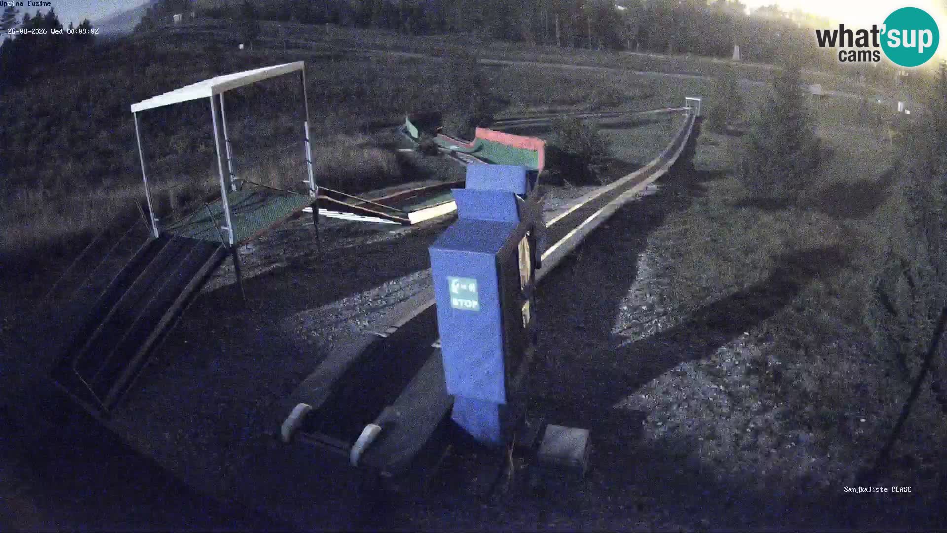 Live webcam Pista da slittino Fužine – Croazia