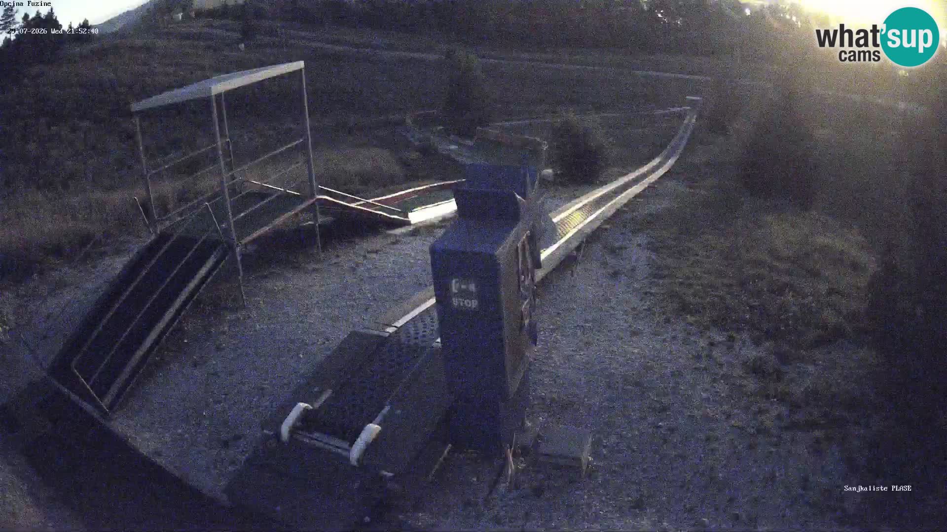 Webcam en vivo Pista de trineo Fužine – Croacia
