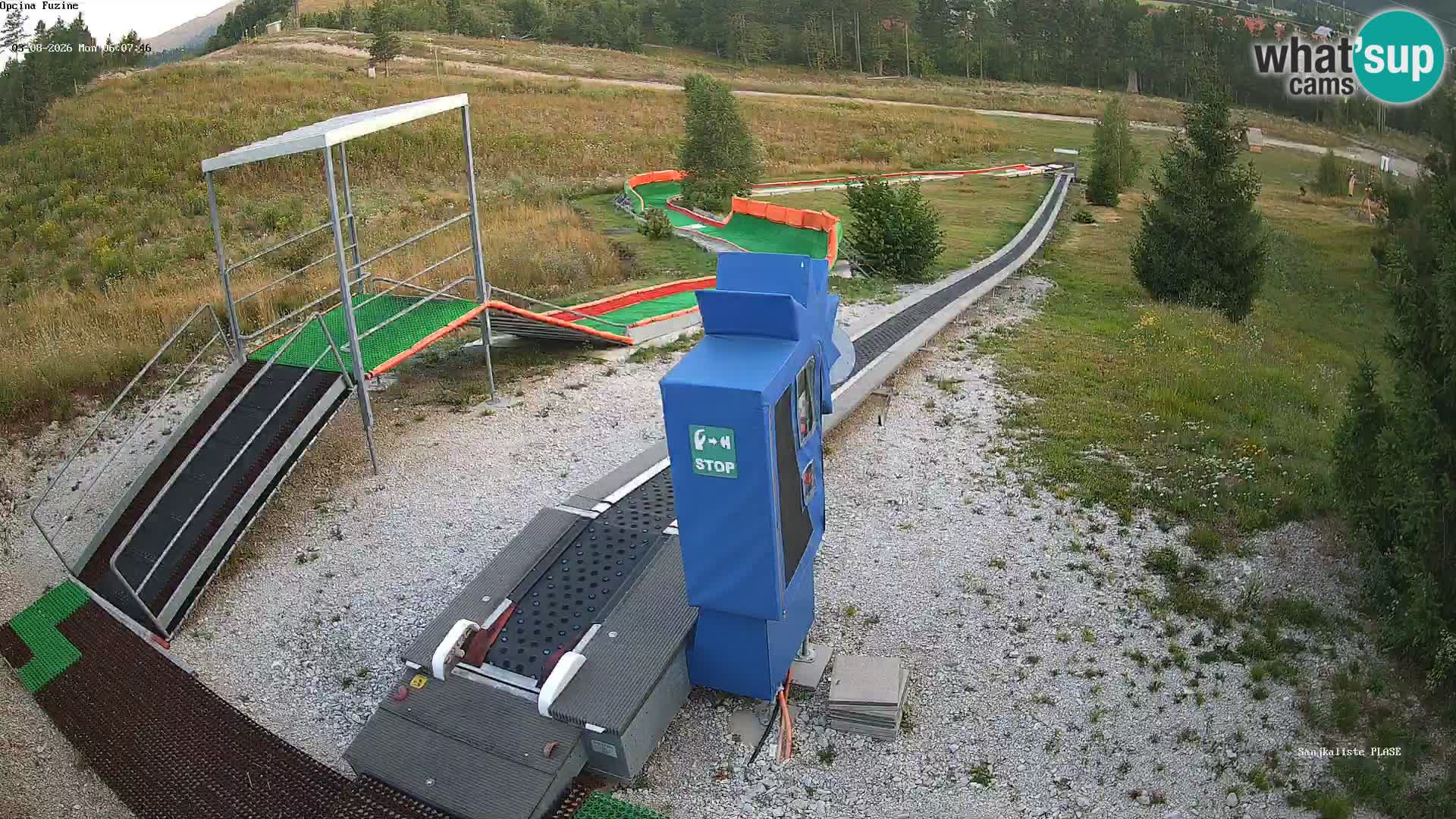 Webcam en direct Piste de luge de Fužine – Croatie