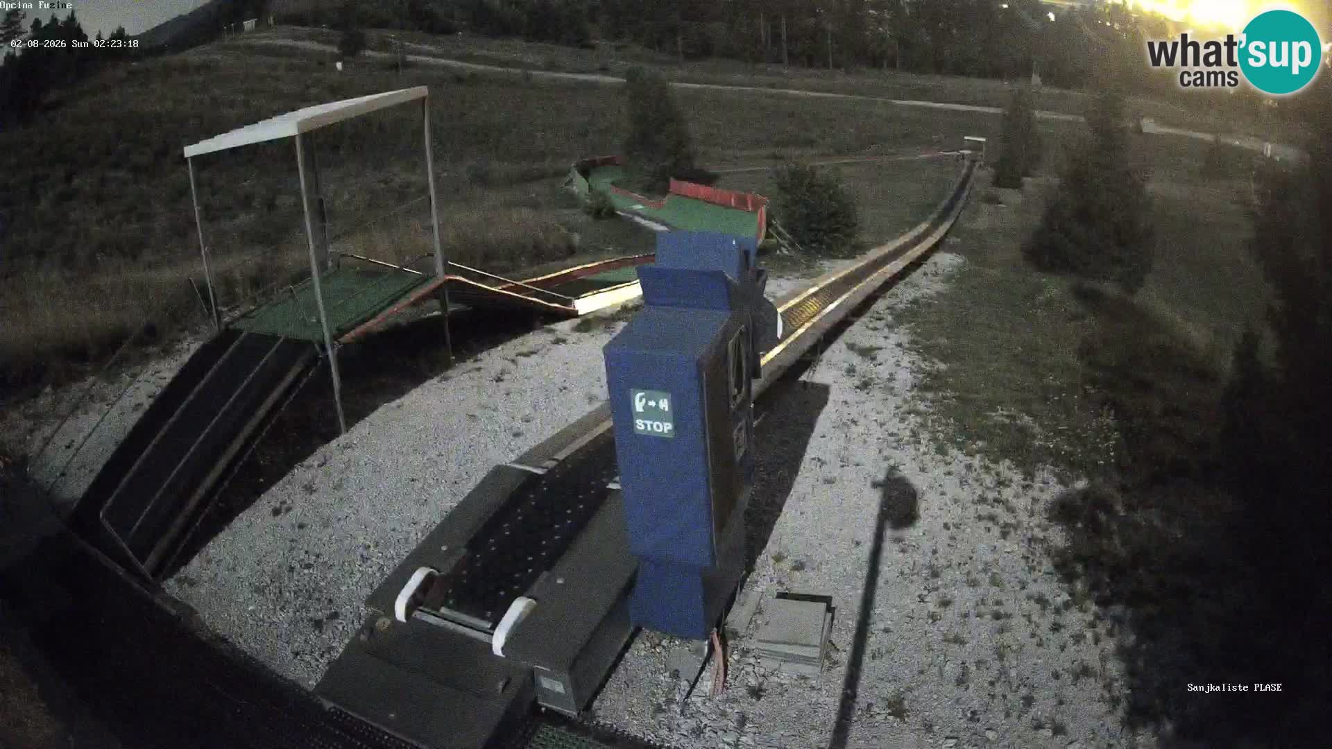 Live webcam Fužine toboggan run – Croatia