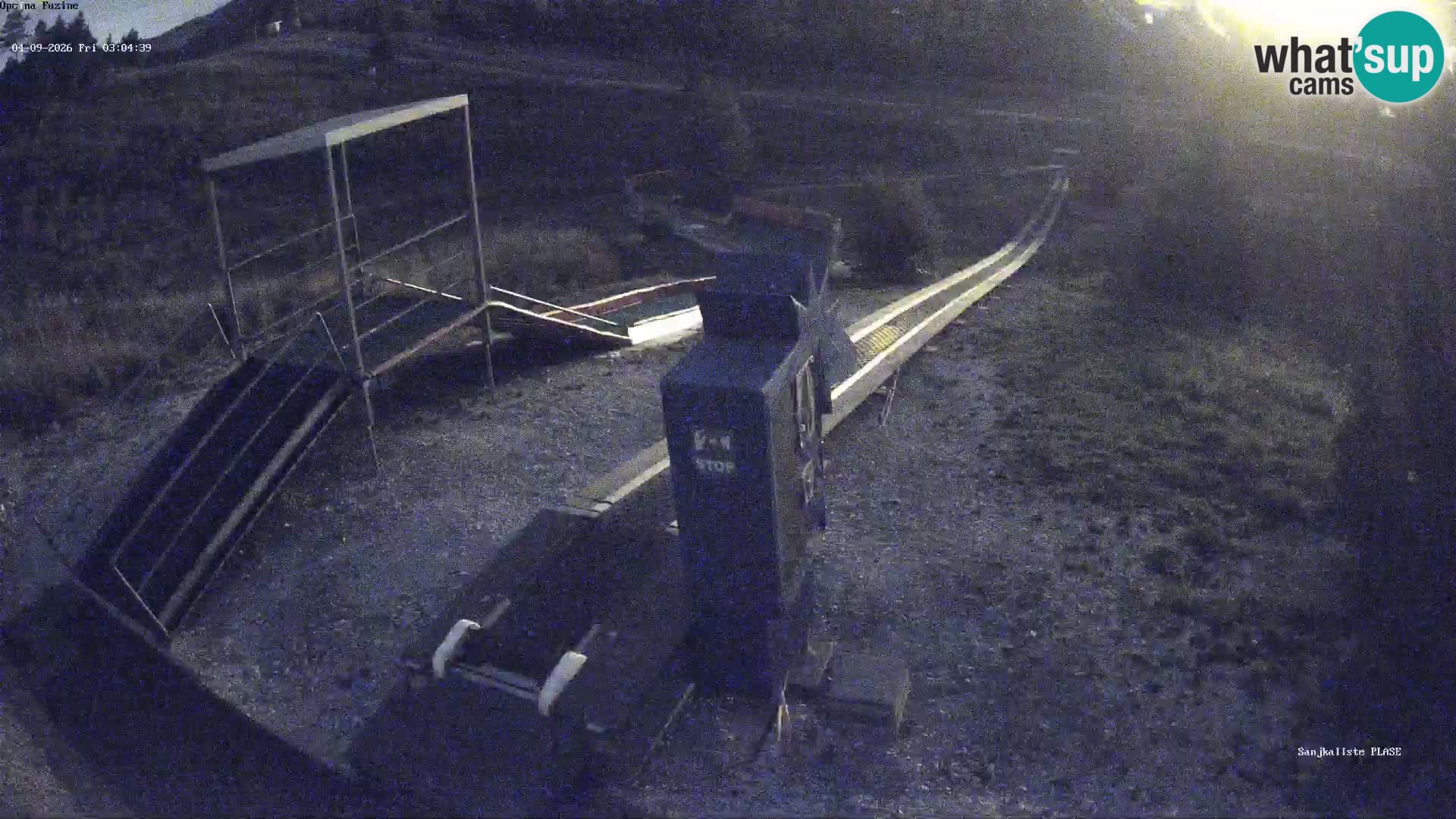 Live webcam Pista da slittino Fužine – Croazia