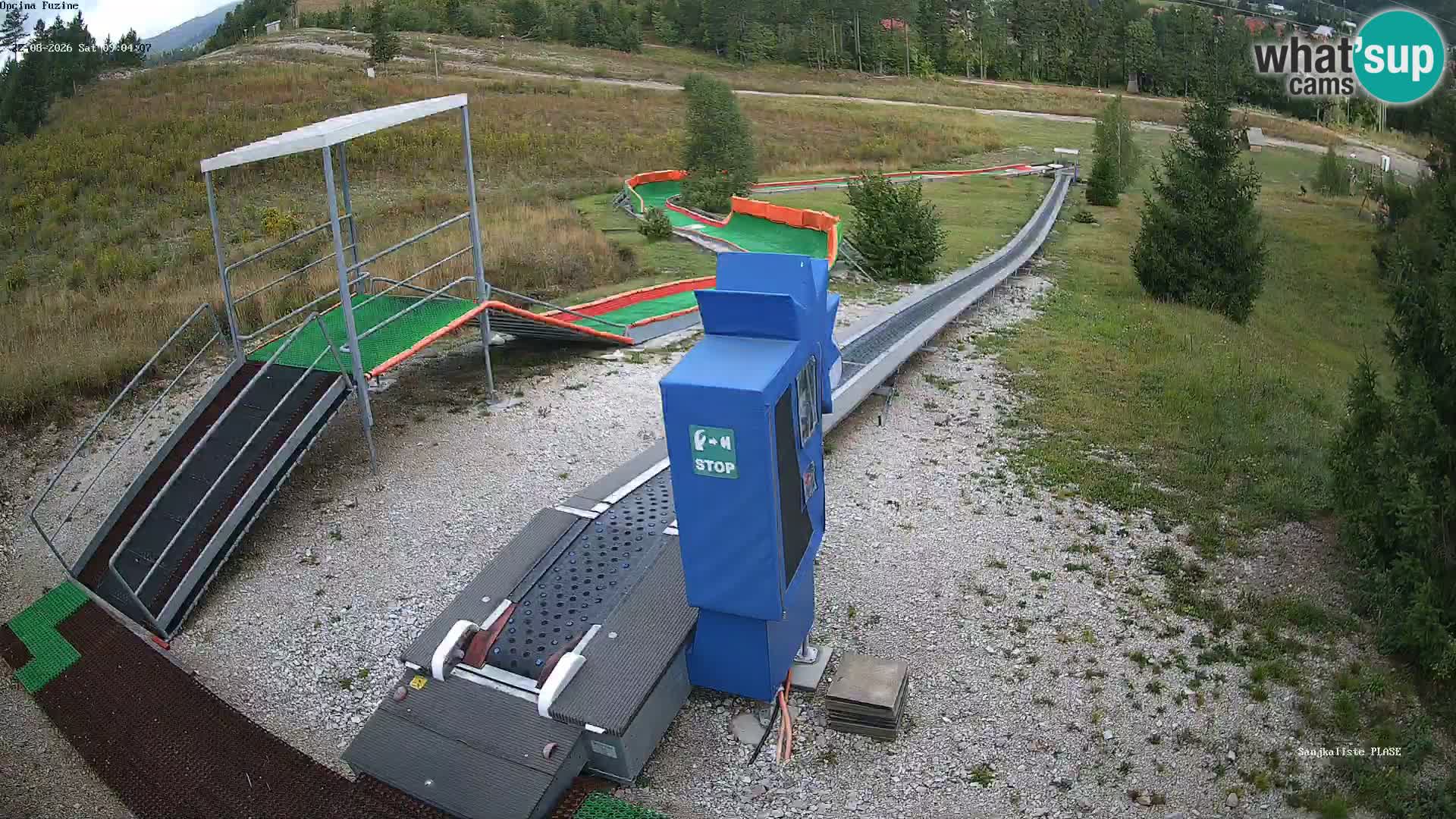 Live webcam Pista da slittino Fužine – Croazia