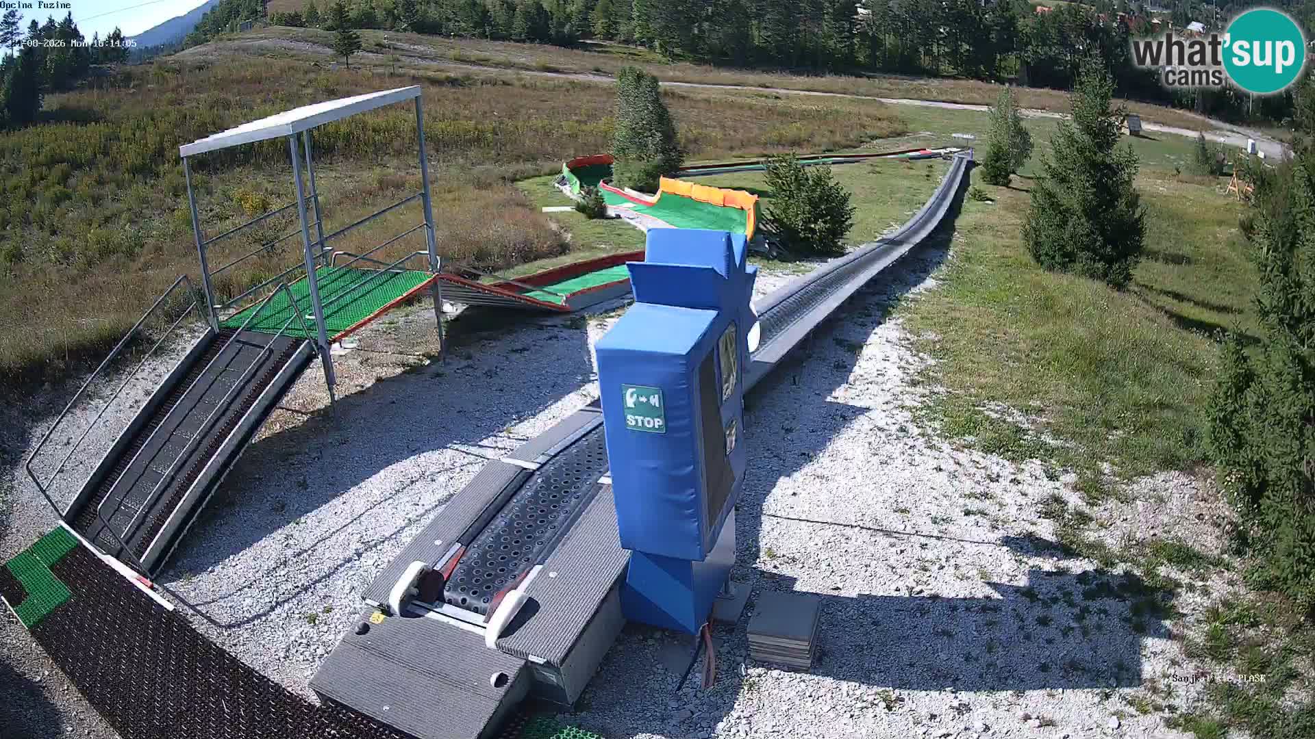 Live webcam Fužine toboggan run – Croatia