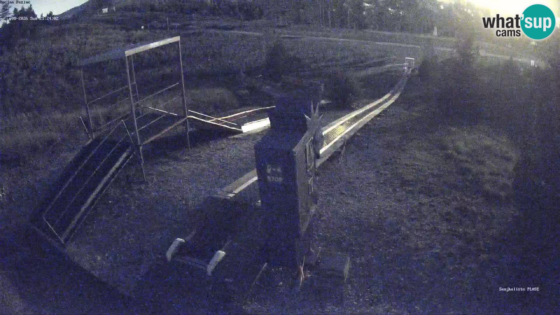 Live webcam Pista da slittino Fužine – Croazia