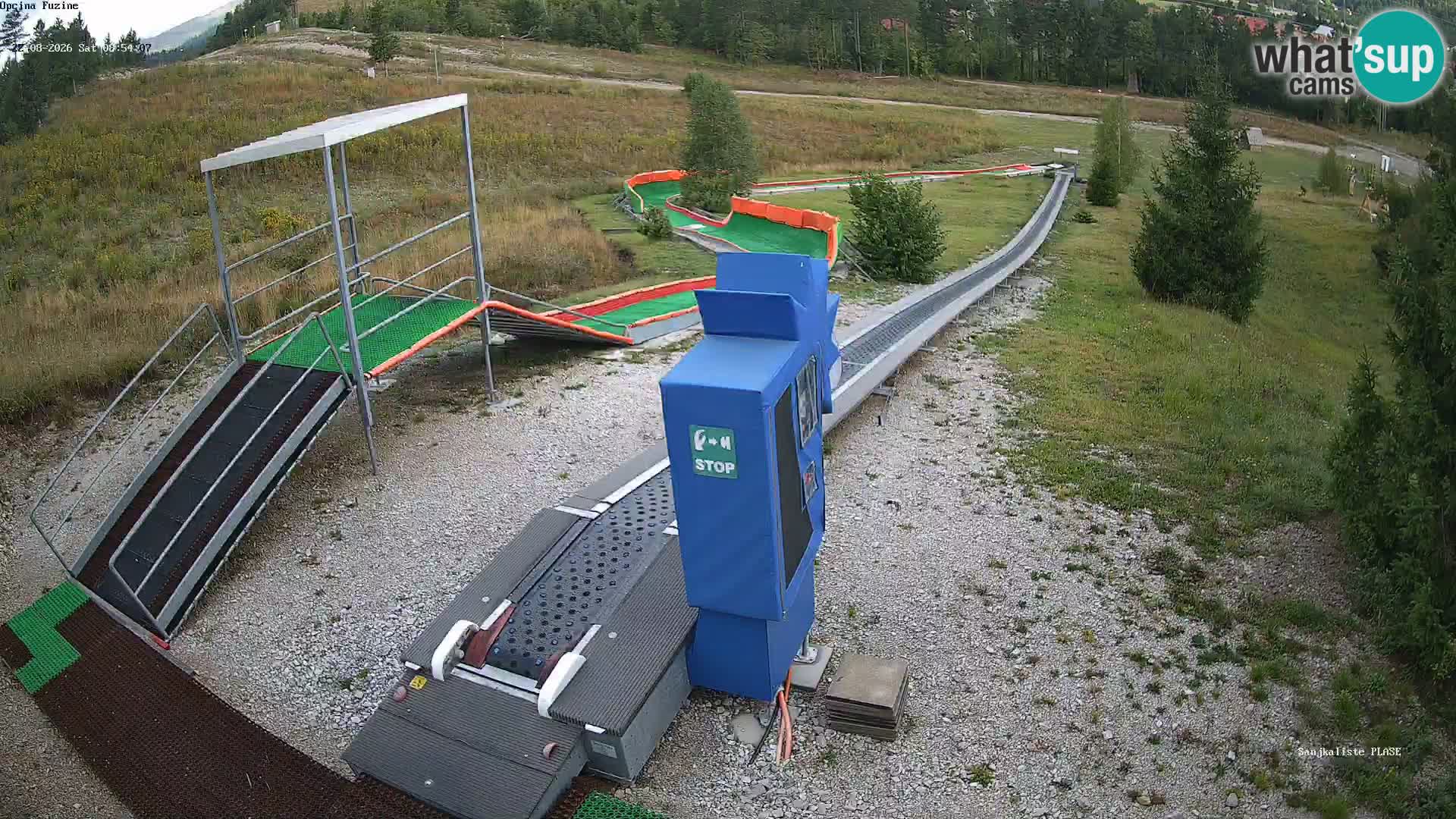 Webcam en direct Piste de luge de Fužine – Croatie