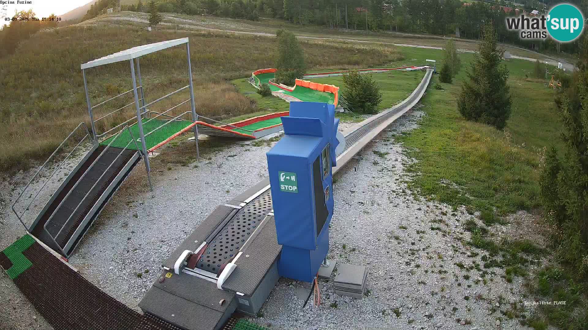 Live webcam Pista da slittino Fužine – Croazia