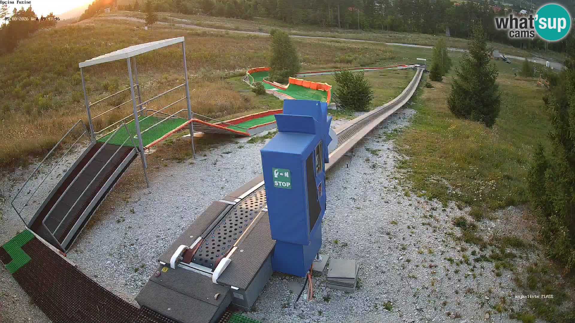 Live webcam Pista da slittino Fužine – Croazia