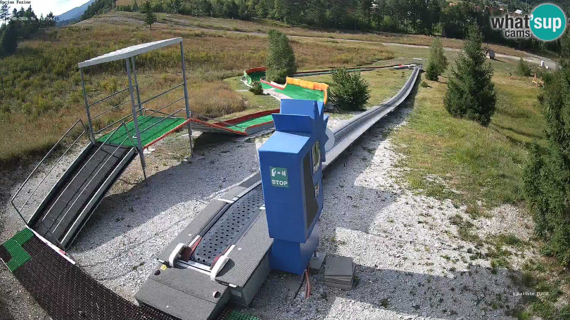 Live webcam Pista da slittino Fužine – Croazia