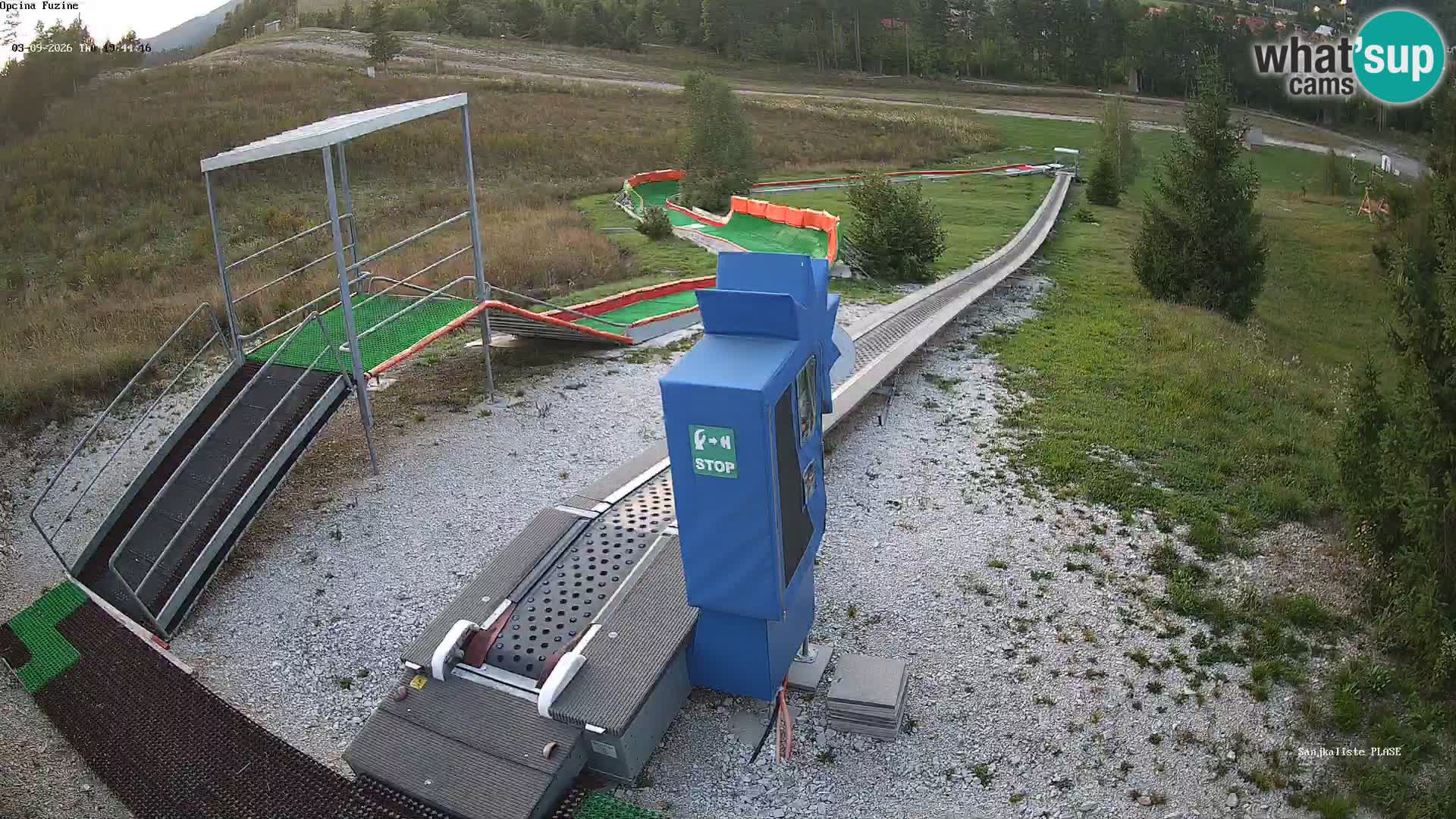 Live webcam Fužine toboggan run – Croatia