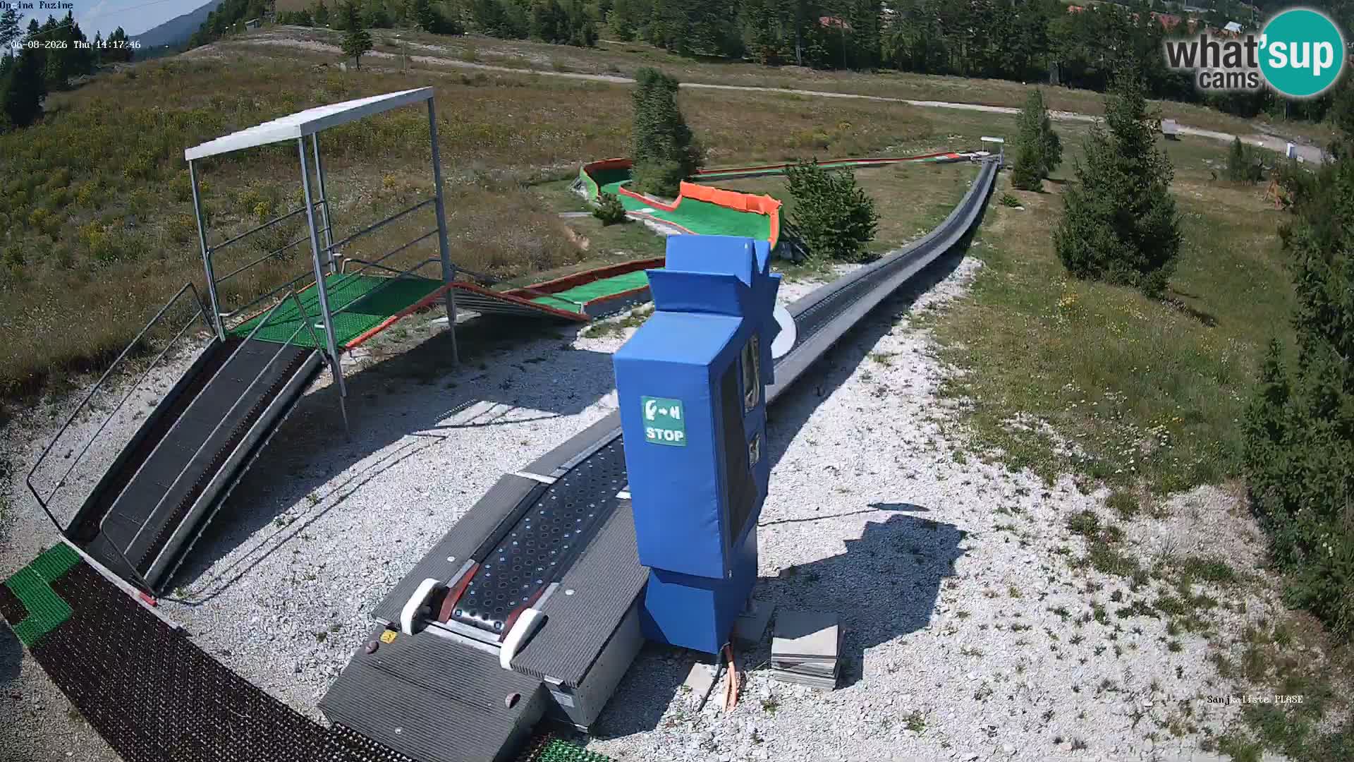 Live webcam Fužine toboggan run – Croatia