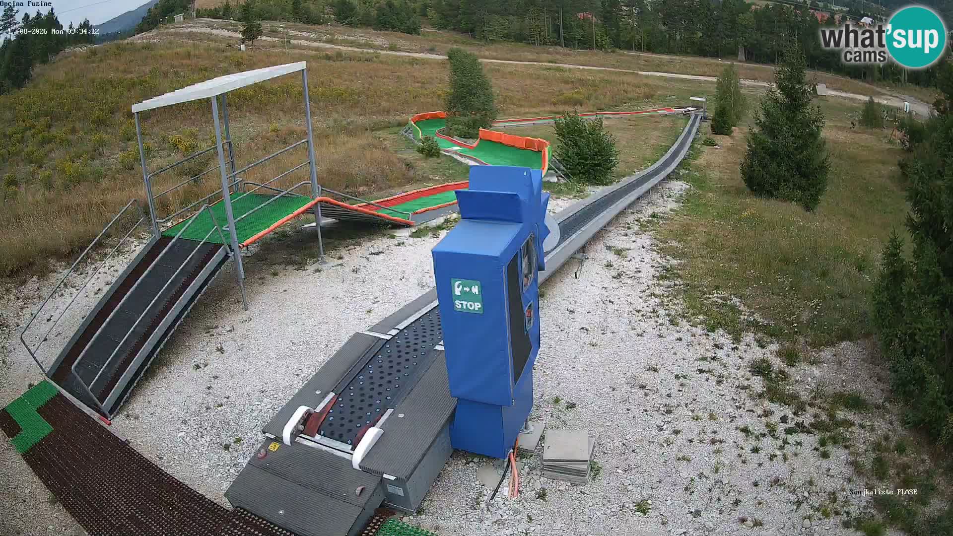 Live webcam Fužine toboggan run – Croatia