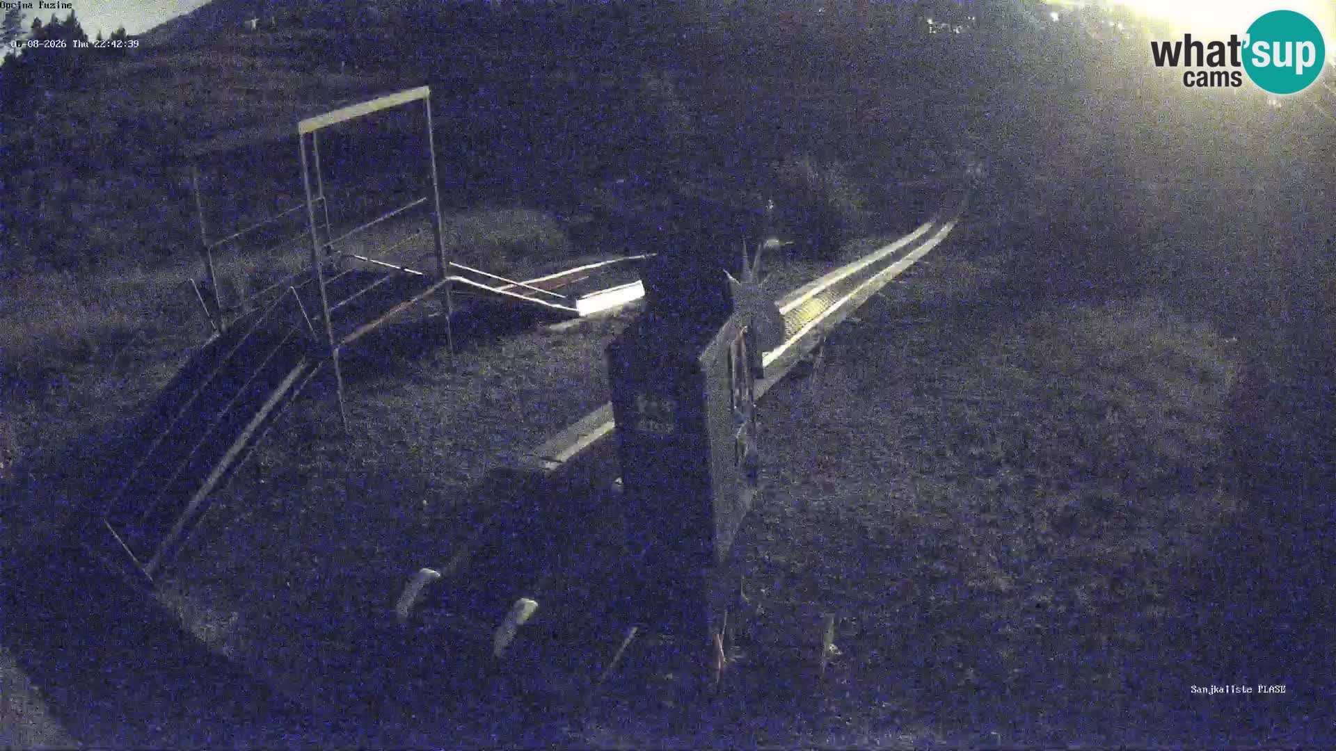 Live webcam Pista da slittino Fužine – Croazia