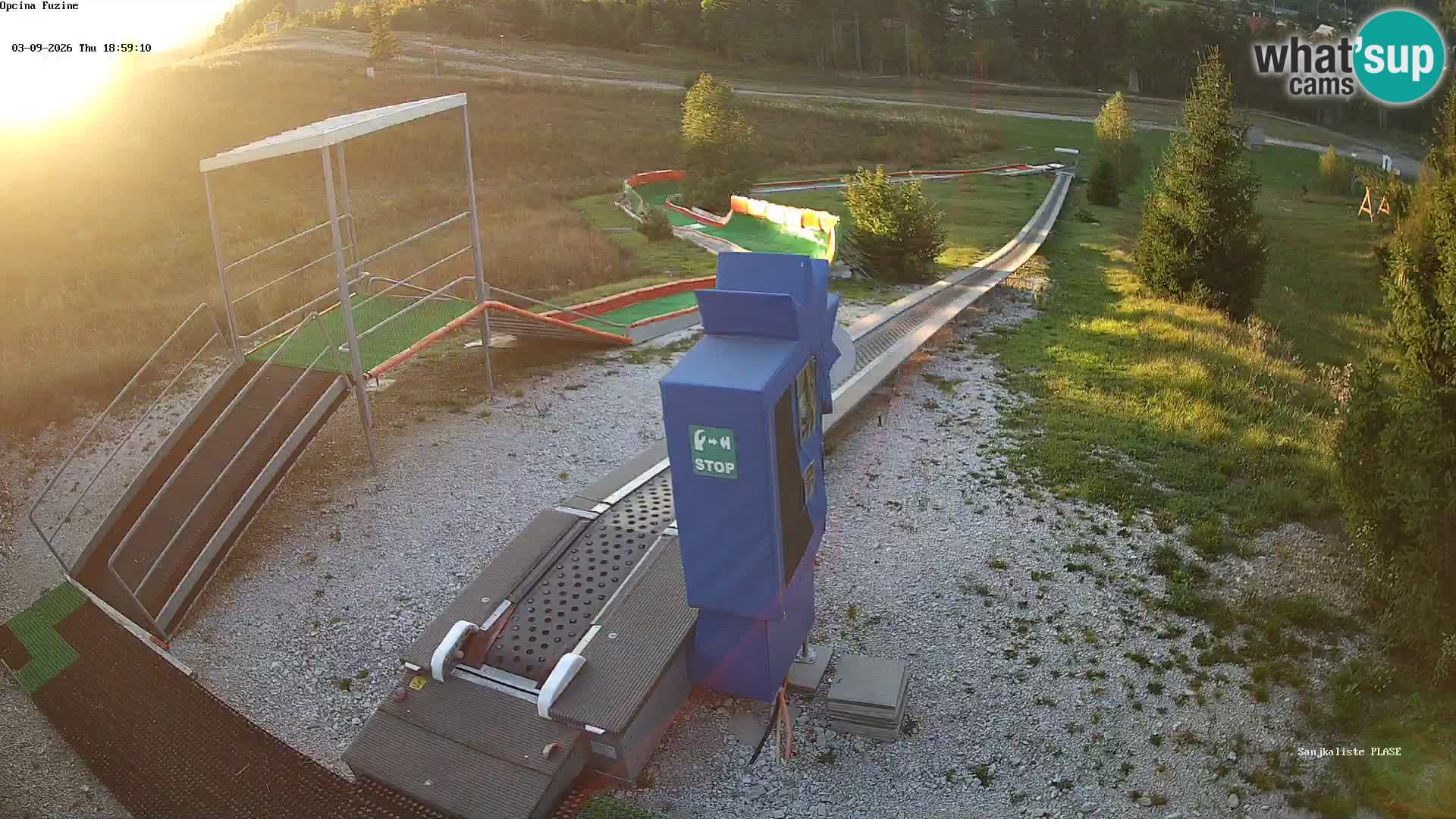 Live webcam Pista da slittino Fužine – Croazia