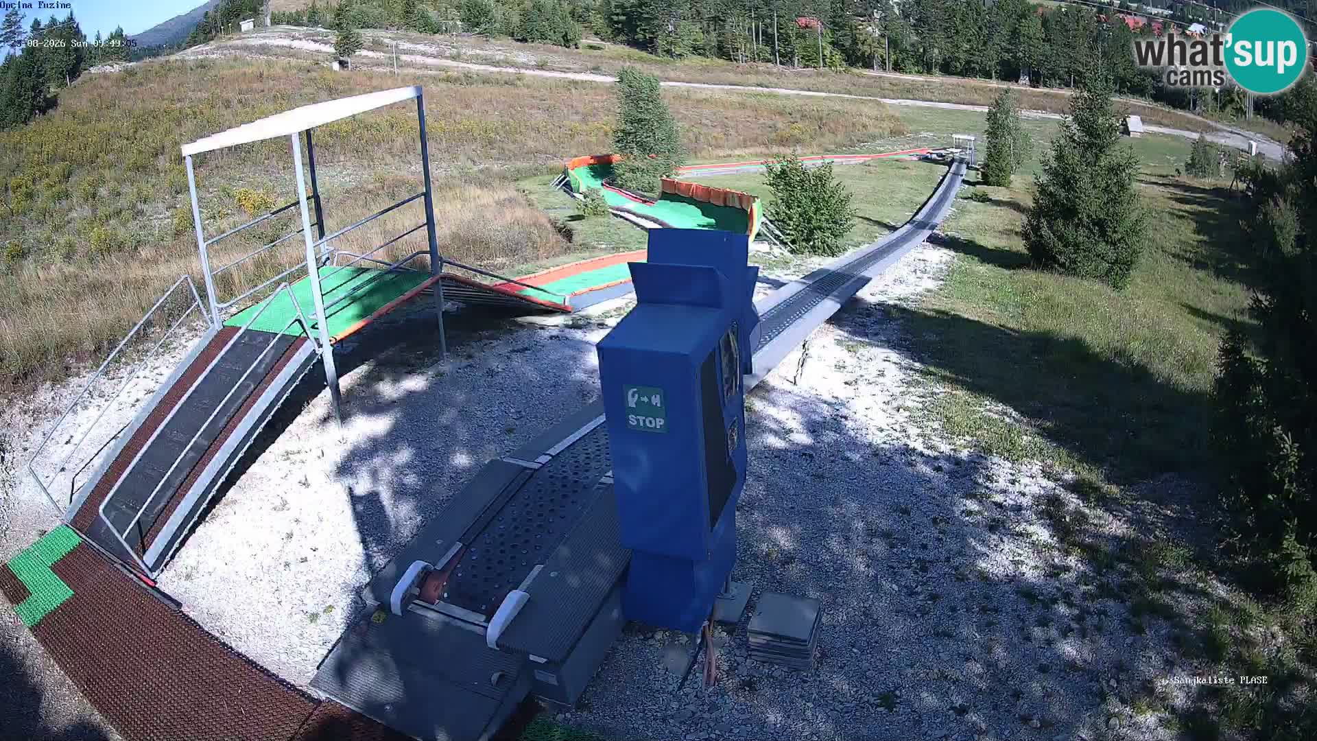 Live webcam Pista da slittino Fužine – Croazia