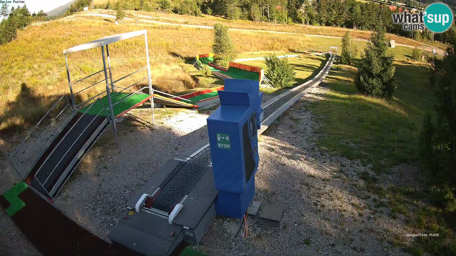 Live webcam Pista da slittino Fužine – Croazia