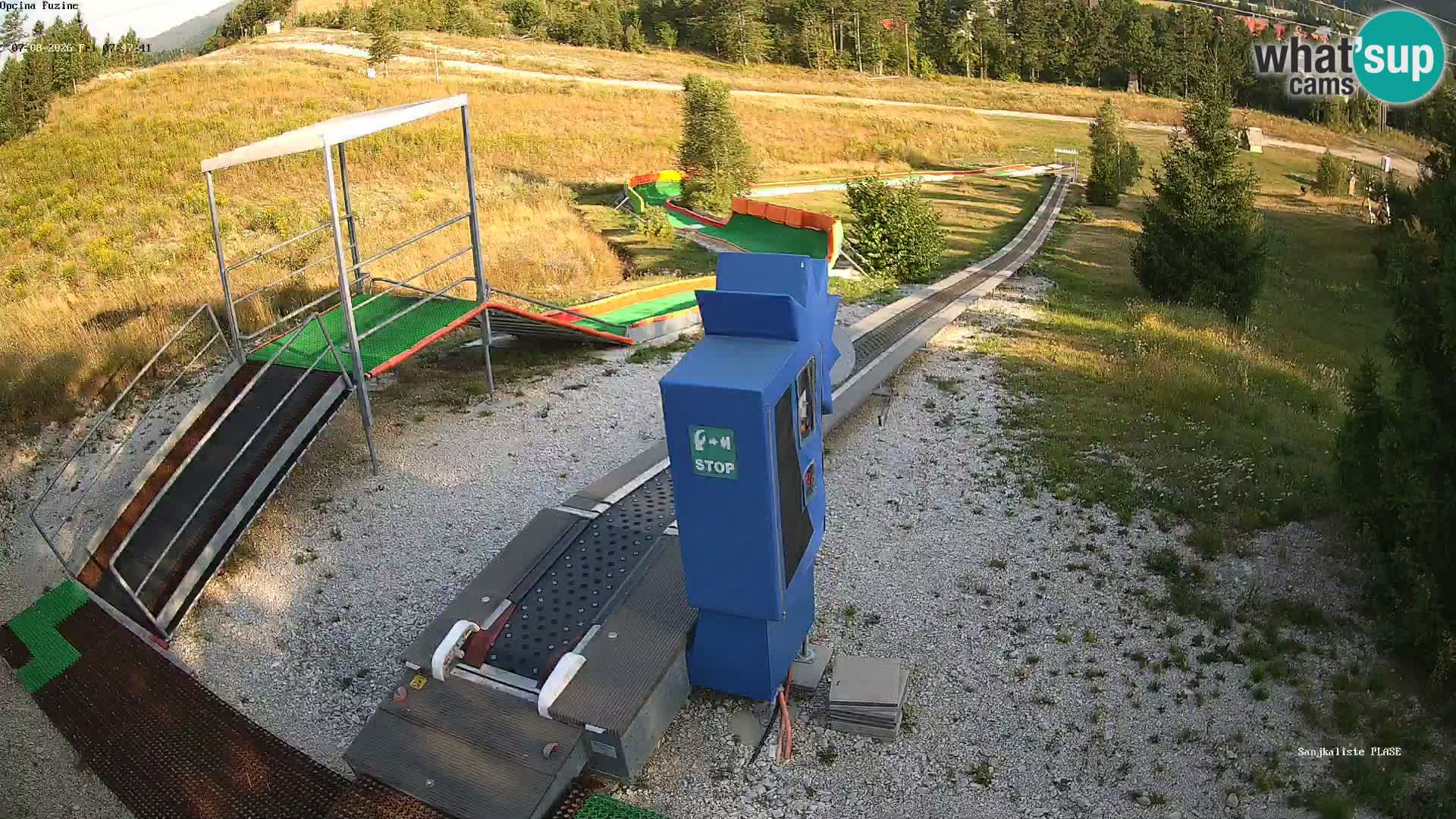 Live webcam Fužine toboggan run – Croatia