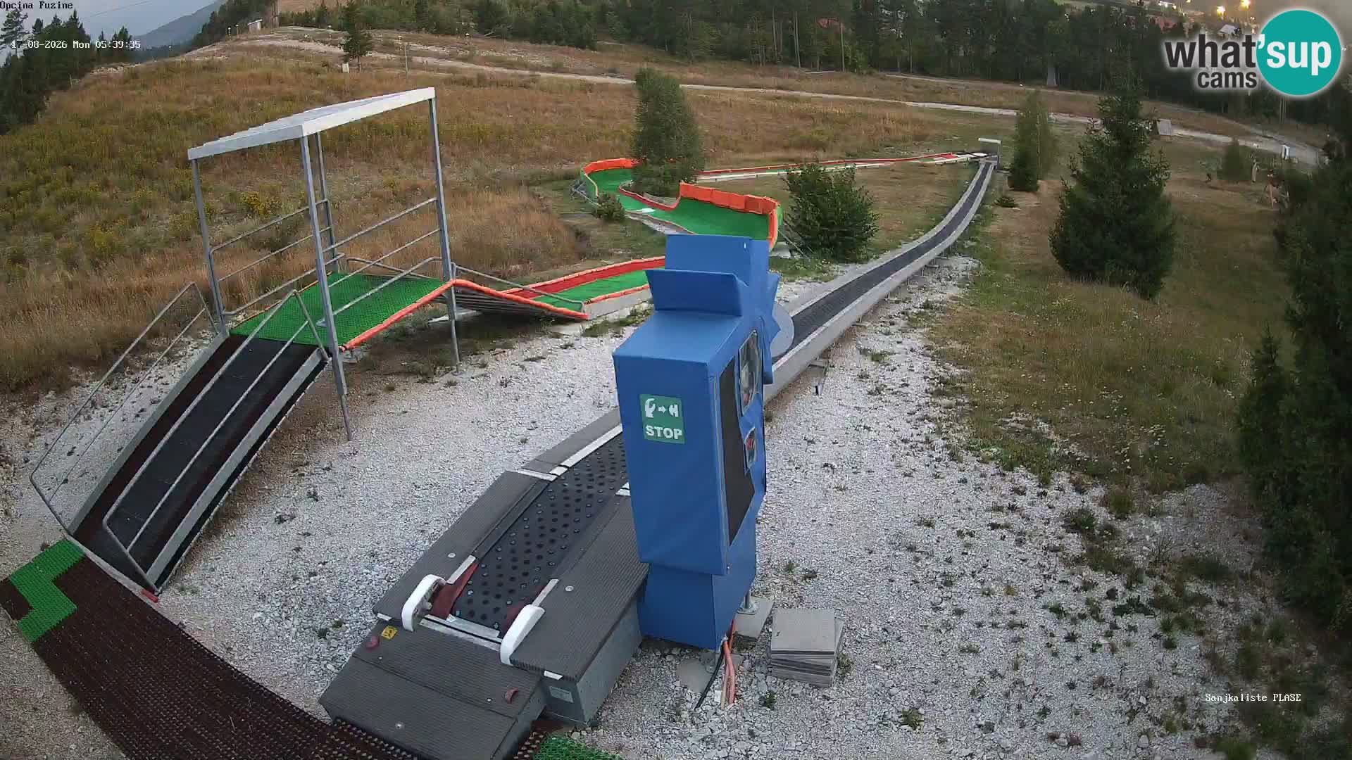 Live webcam Pista da slittino Fužine – Croazia