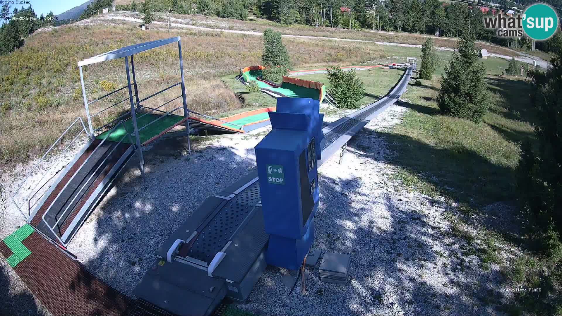 Live webcam Pista da slittino Fužine – Croazia