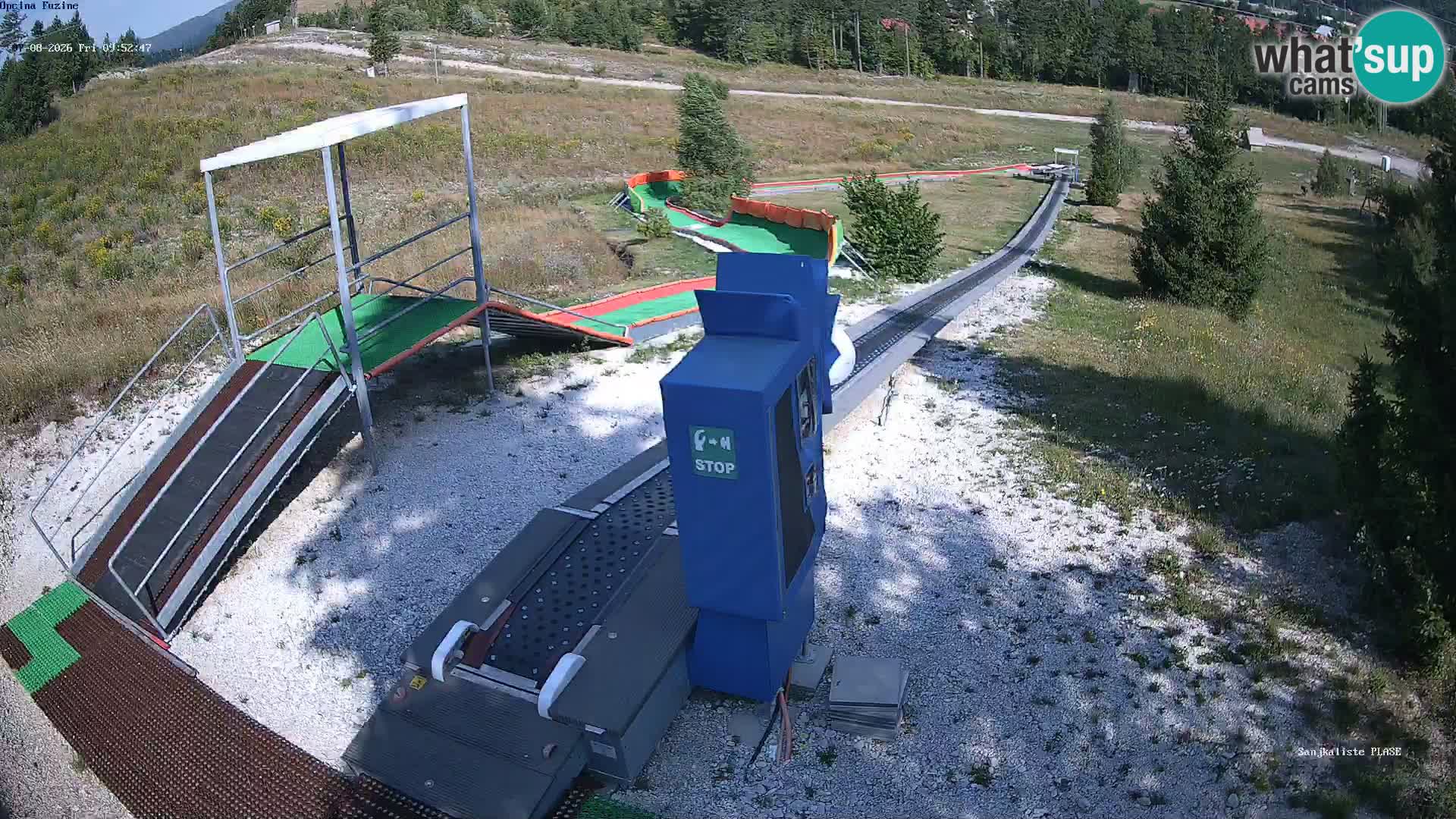 Live webcam Pista da slittino Fužine – Croazia