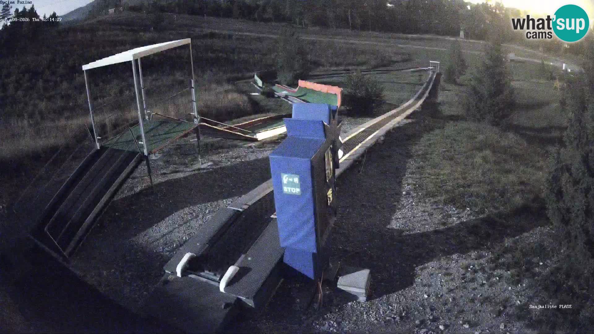 Live webcam Pista da slittino Fužine – Croazia