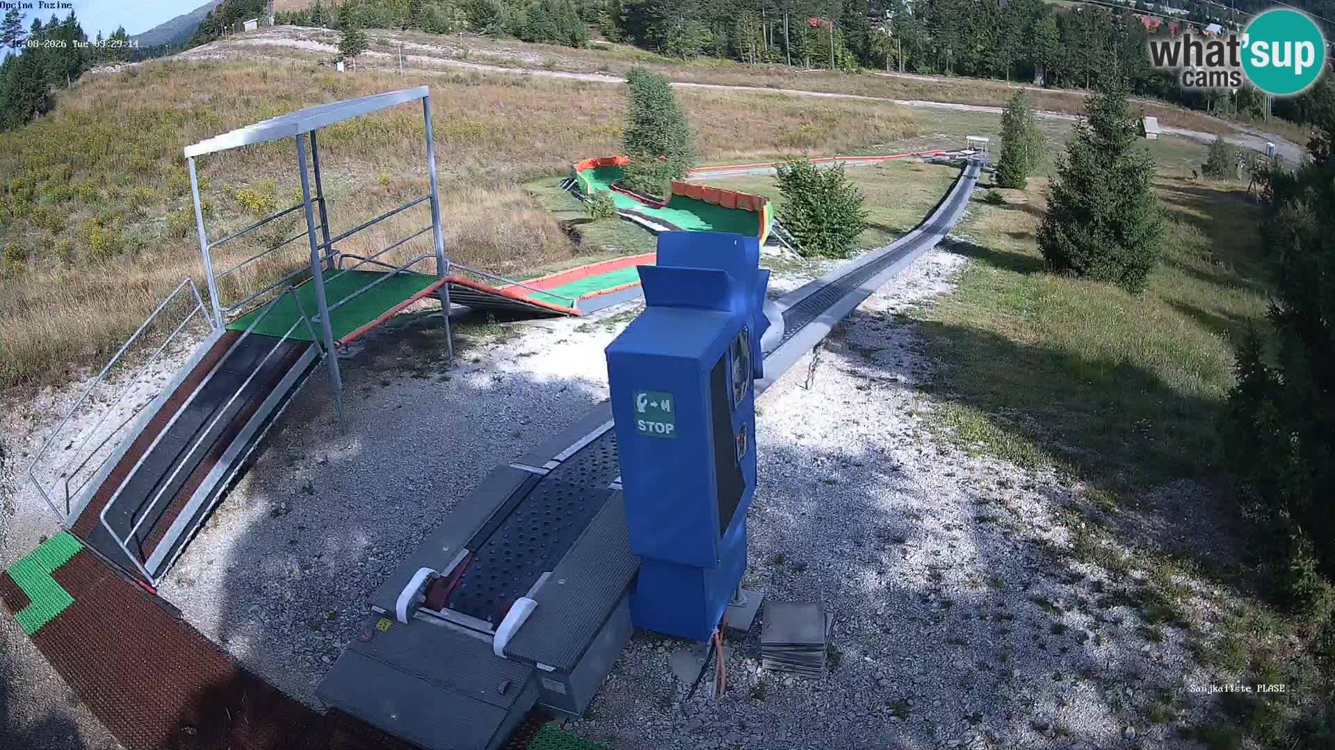 Live webcam Fužine toboggan run – Croatia