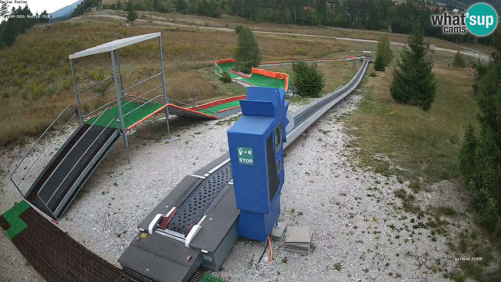Live webcam Fužine toboggan run – Croatia