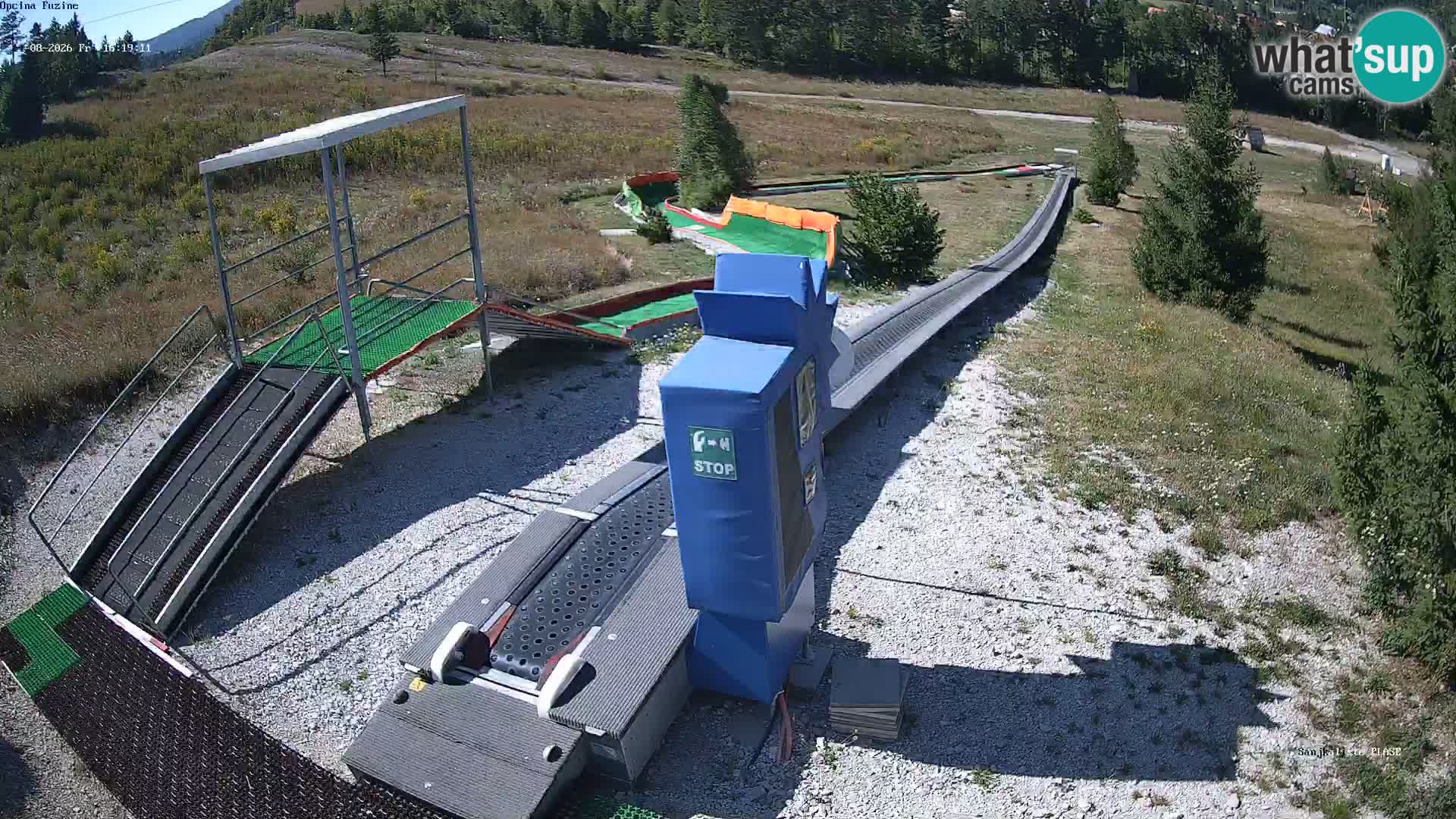 Live webcam Fužine toboggan run – Croatia
